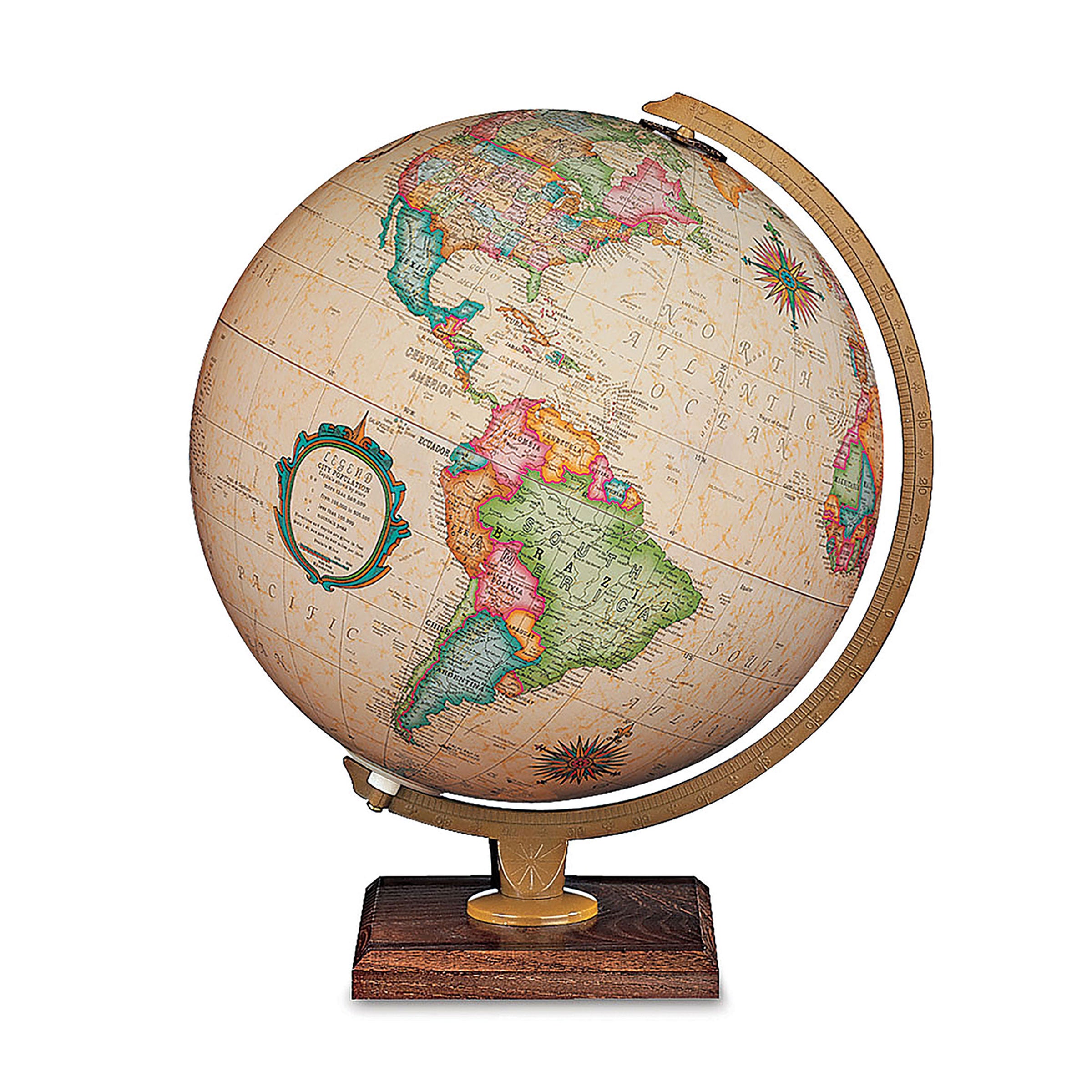 Carlyle - Antique, 30cm Illuminated Replogle