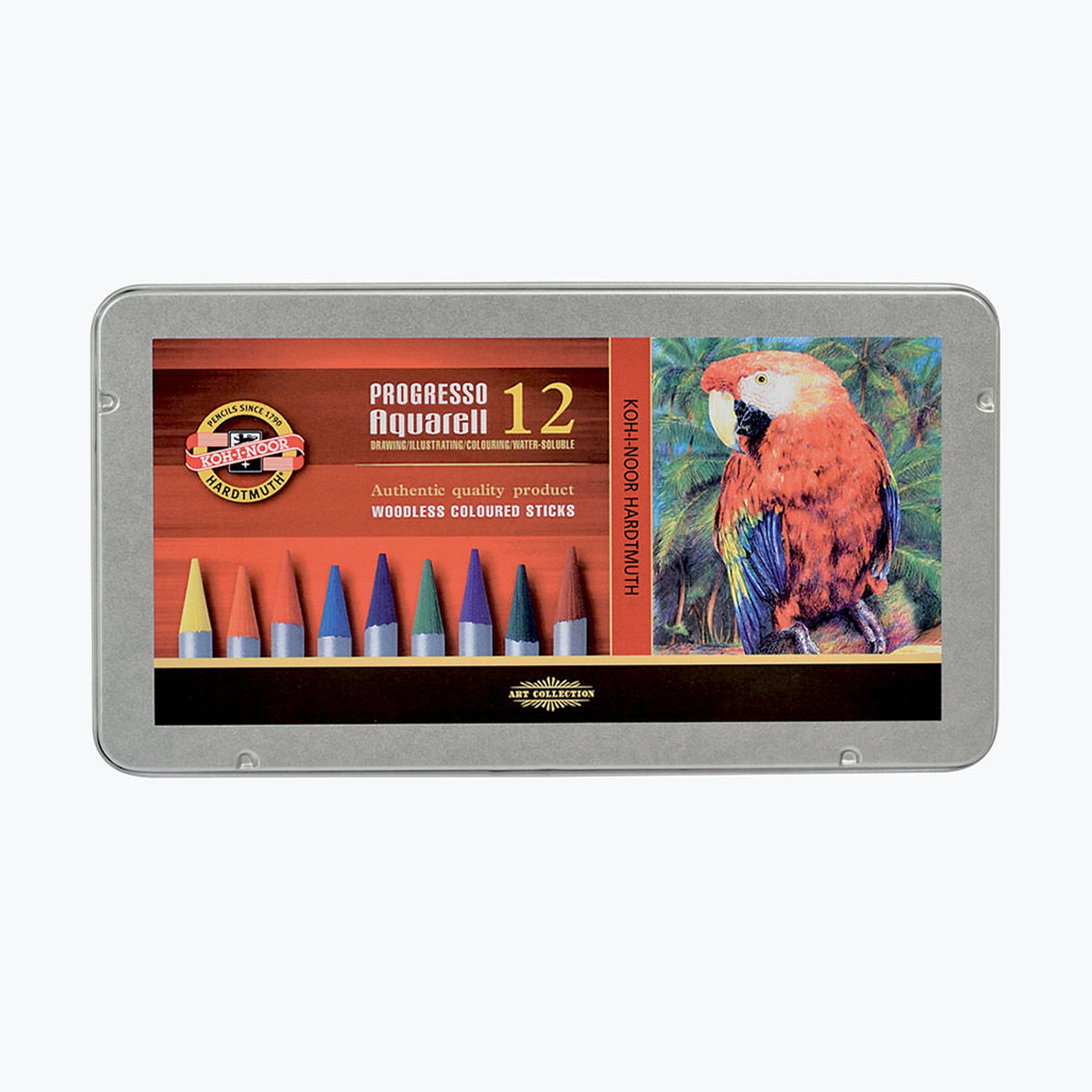 Progresso Aquarell, Tin 12 Koh-I-Noor