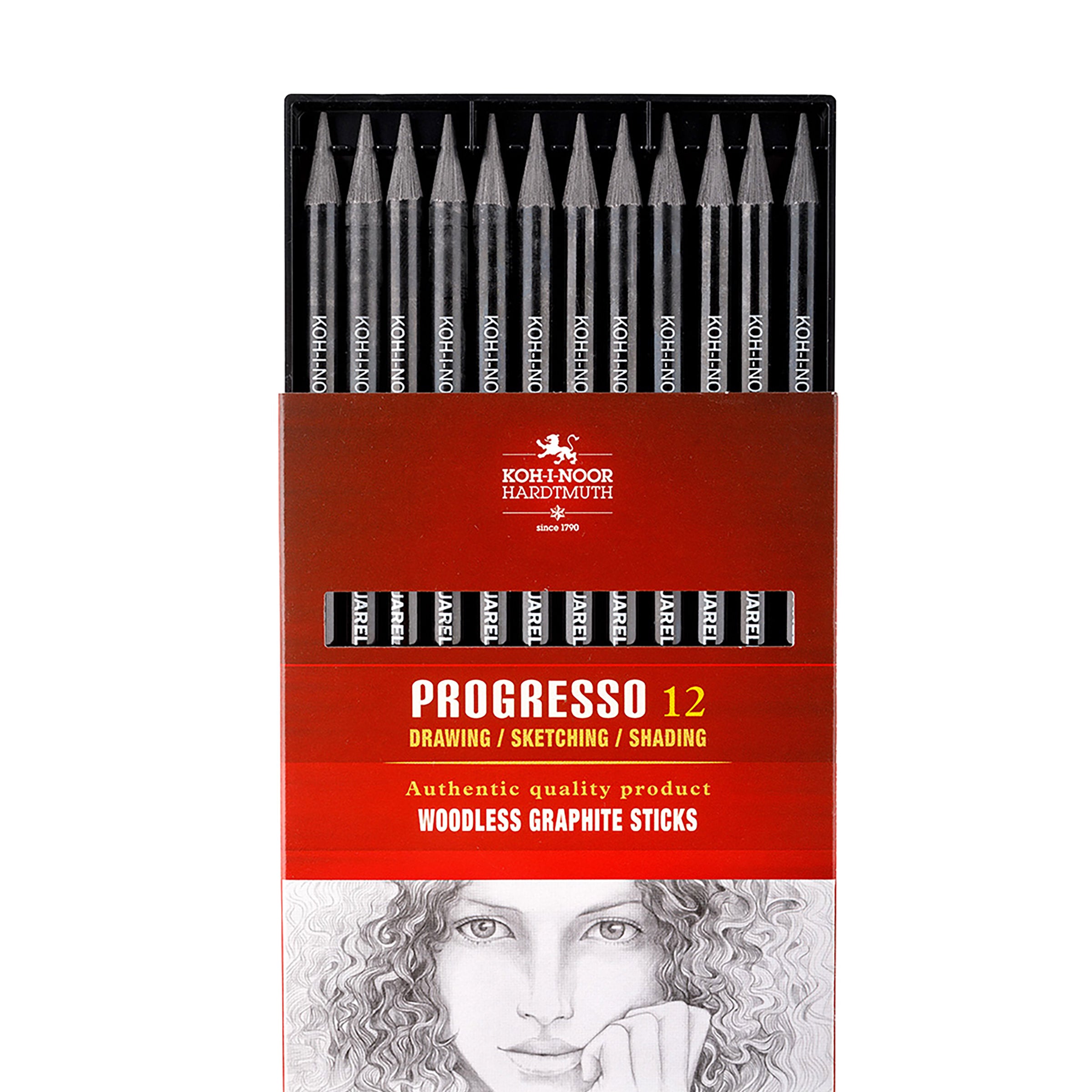 Koh I Noor Progresso Graphite 2B 12Pk