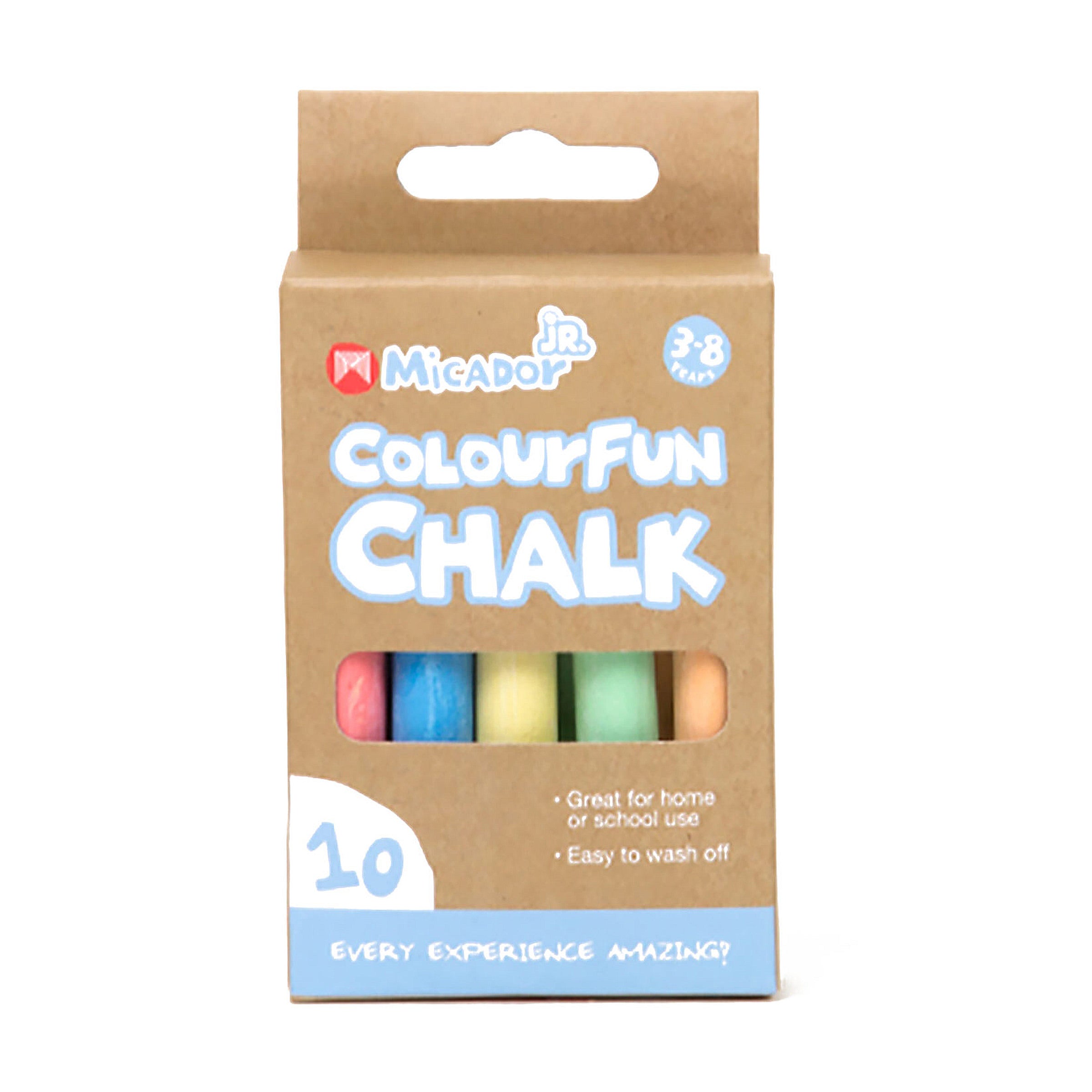 Micador Jr Chalk Colourfun 10Pk