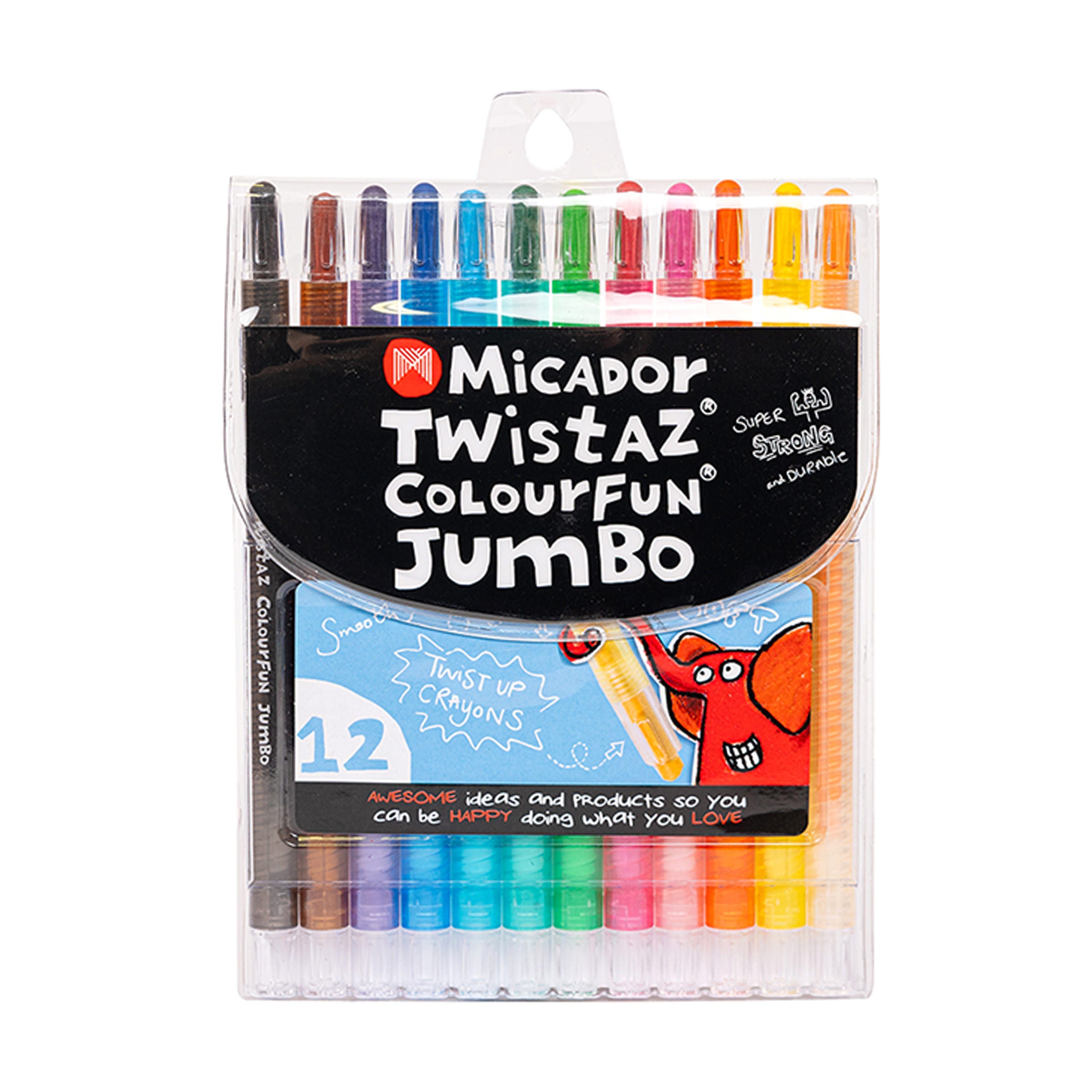 Micador Twistaz Jumbo Crayons Wallet 12