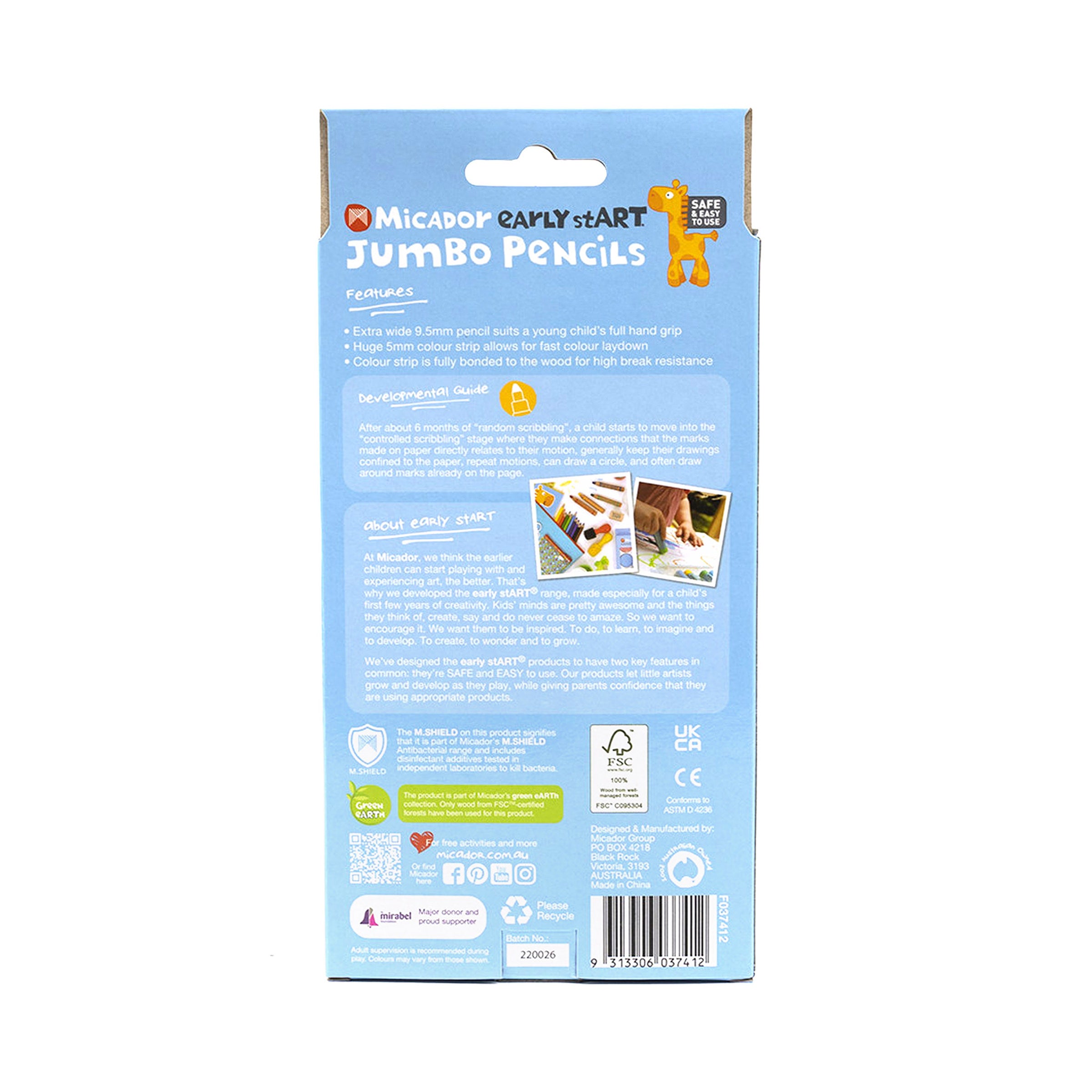 Early Start Jumbo Pencils 10Pk