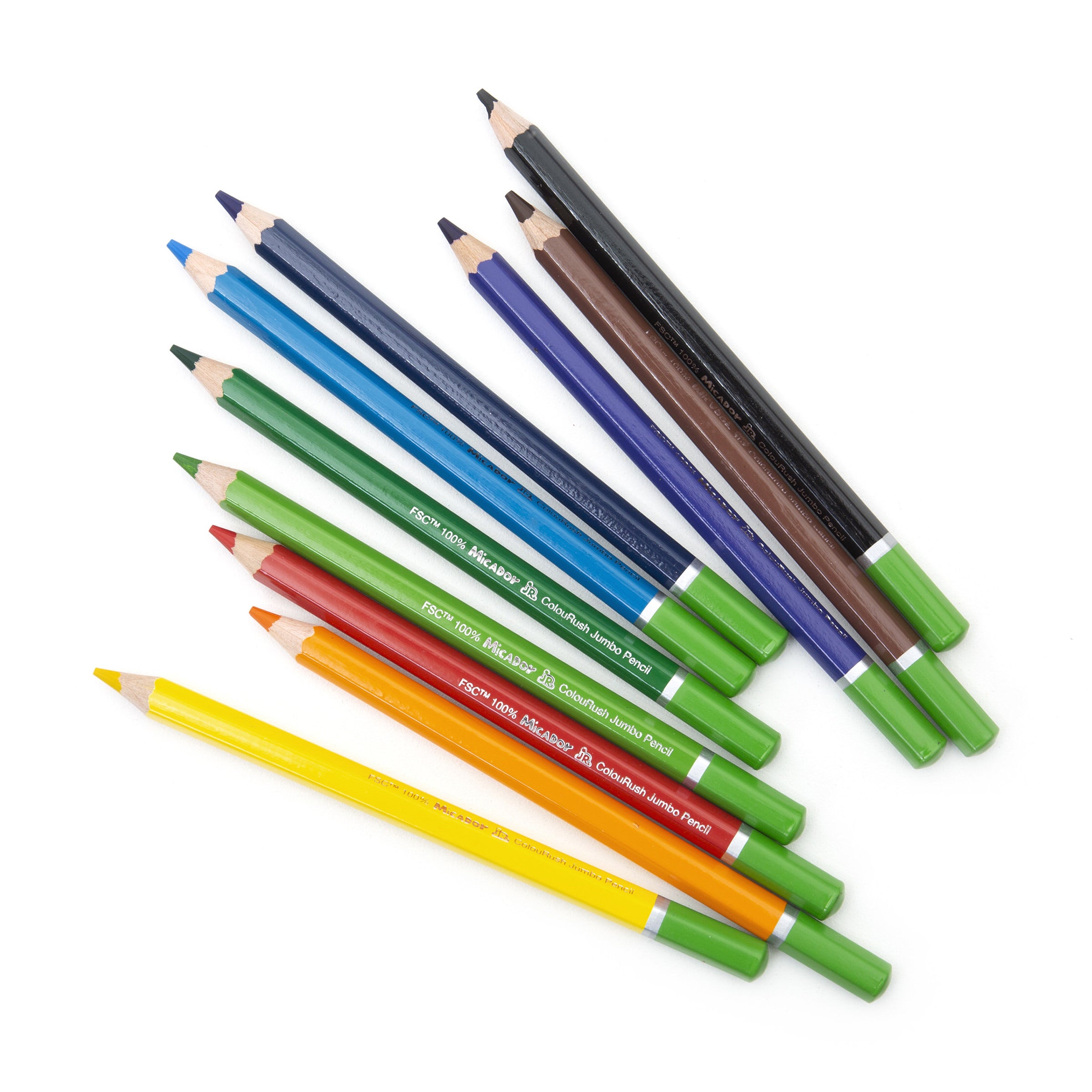 Micador Jr Colourush Jumbo Pencil 10Pk