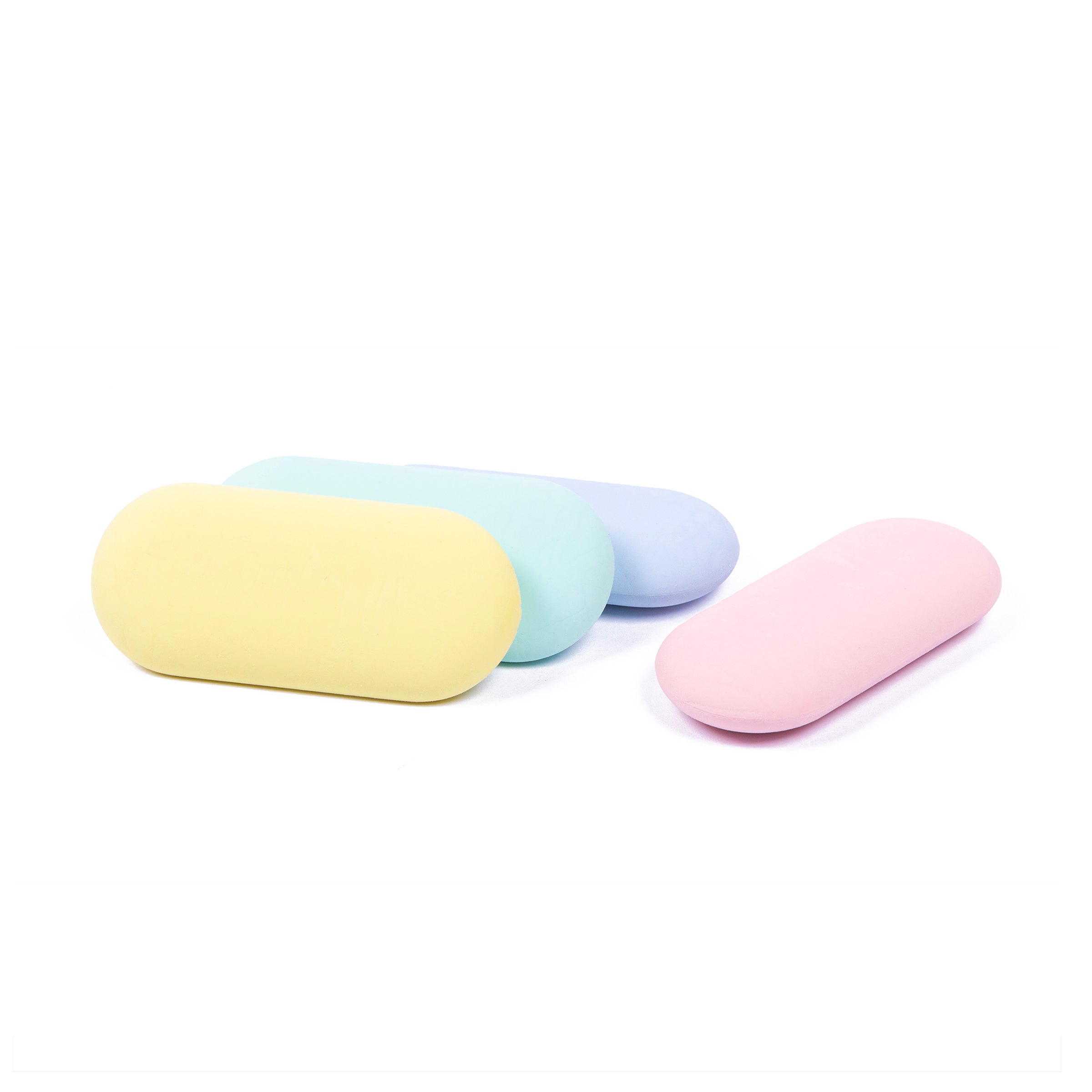 Glost Erasers Pastel 4Pk