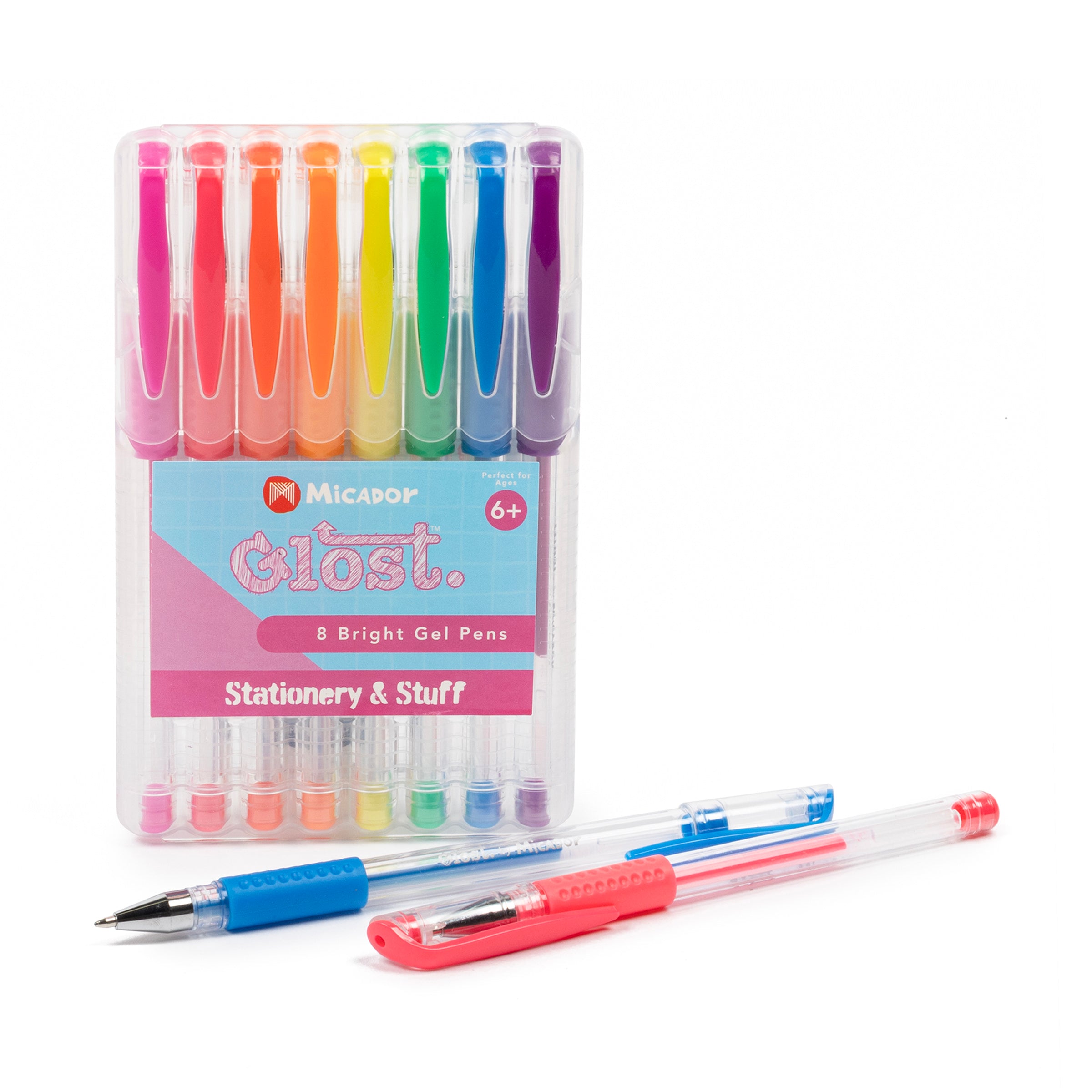 Glost Gel Pens Bright 8Pk
