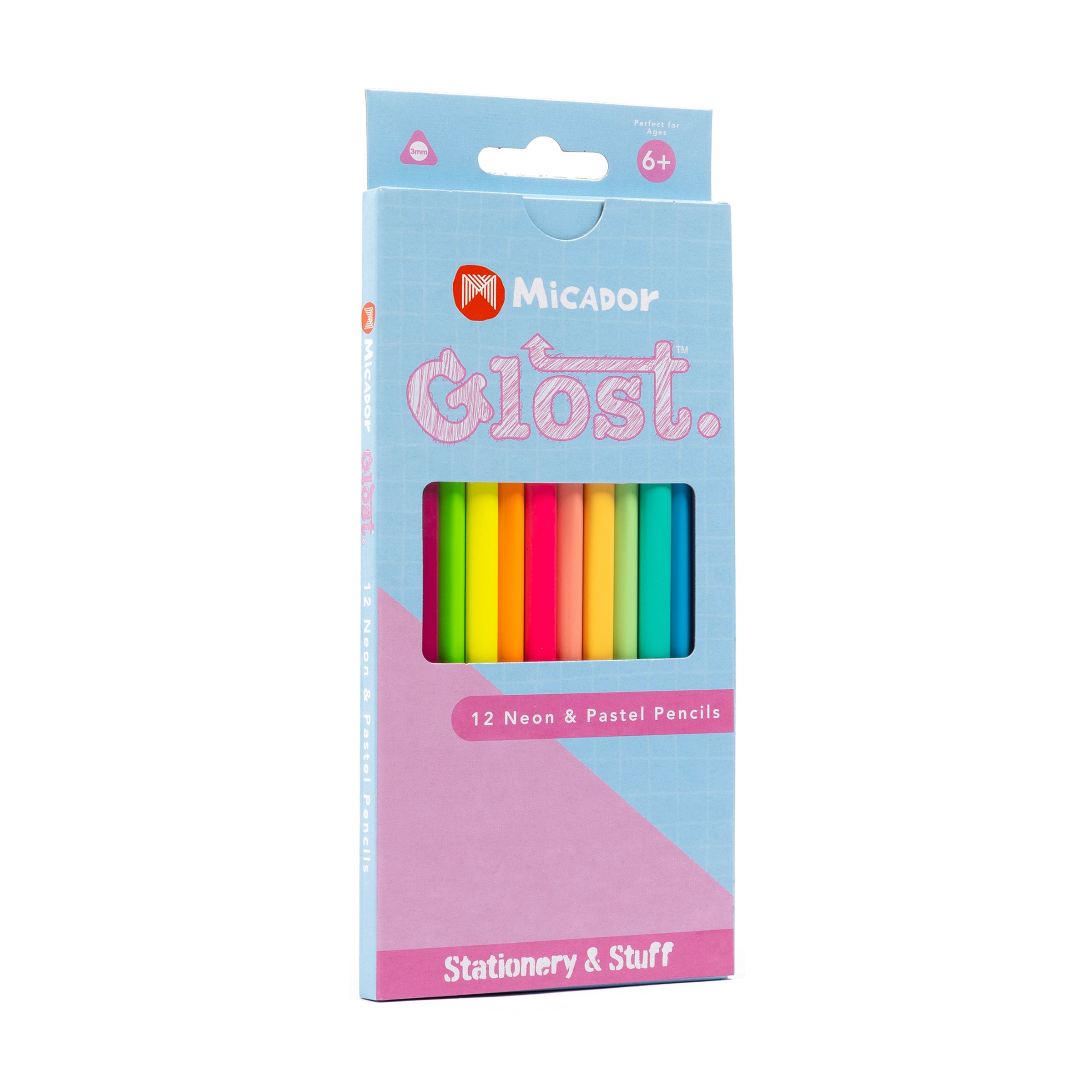 Glost Pencils Neon And Pastel 12Pk