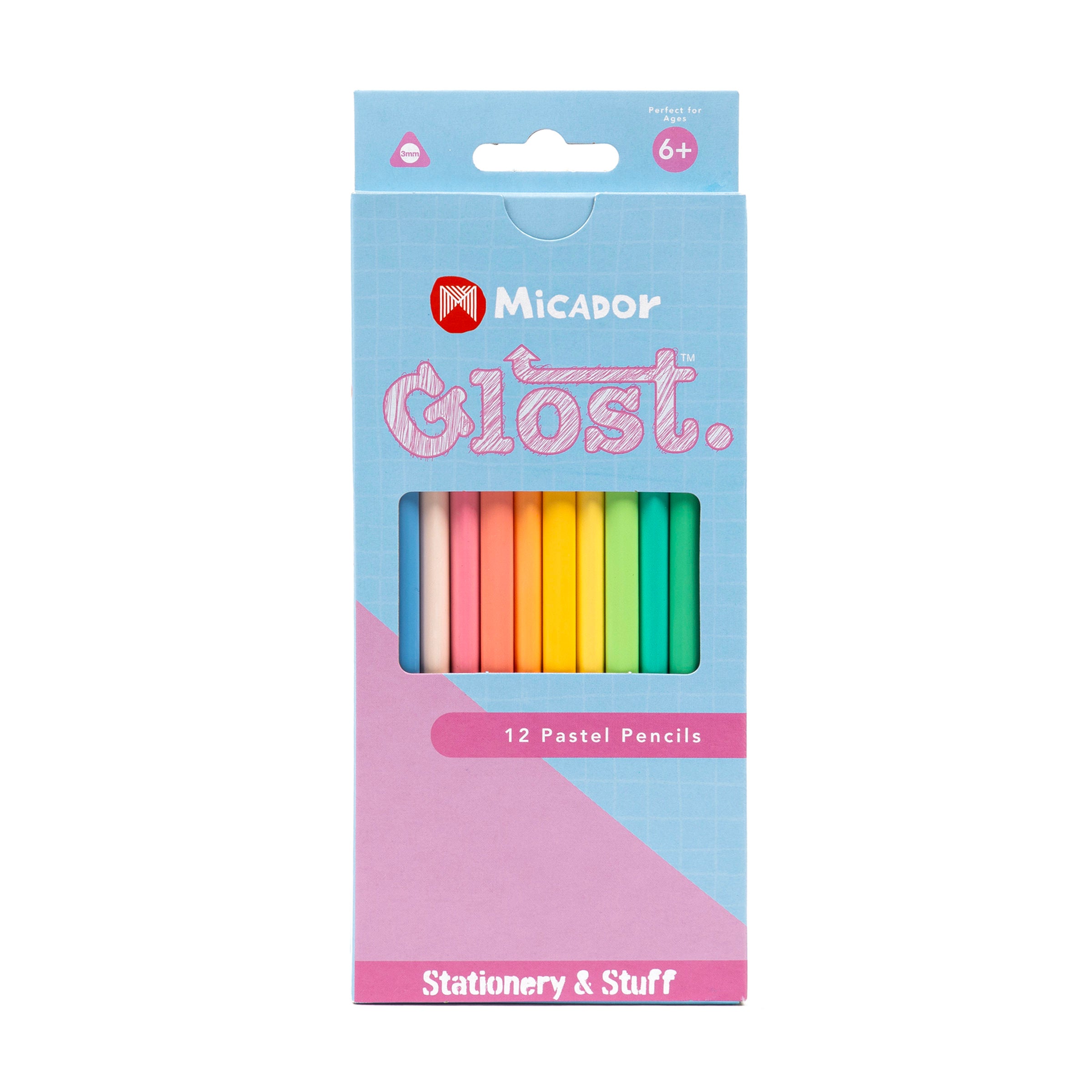 Glost Pencils Pastel 12Pk
