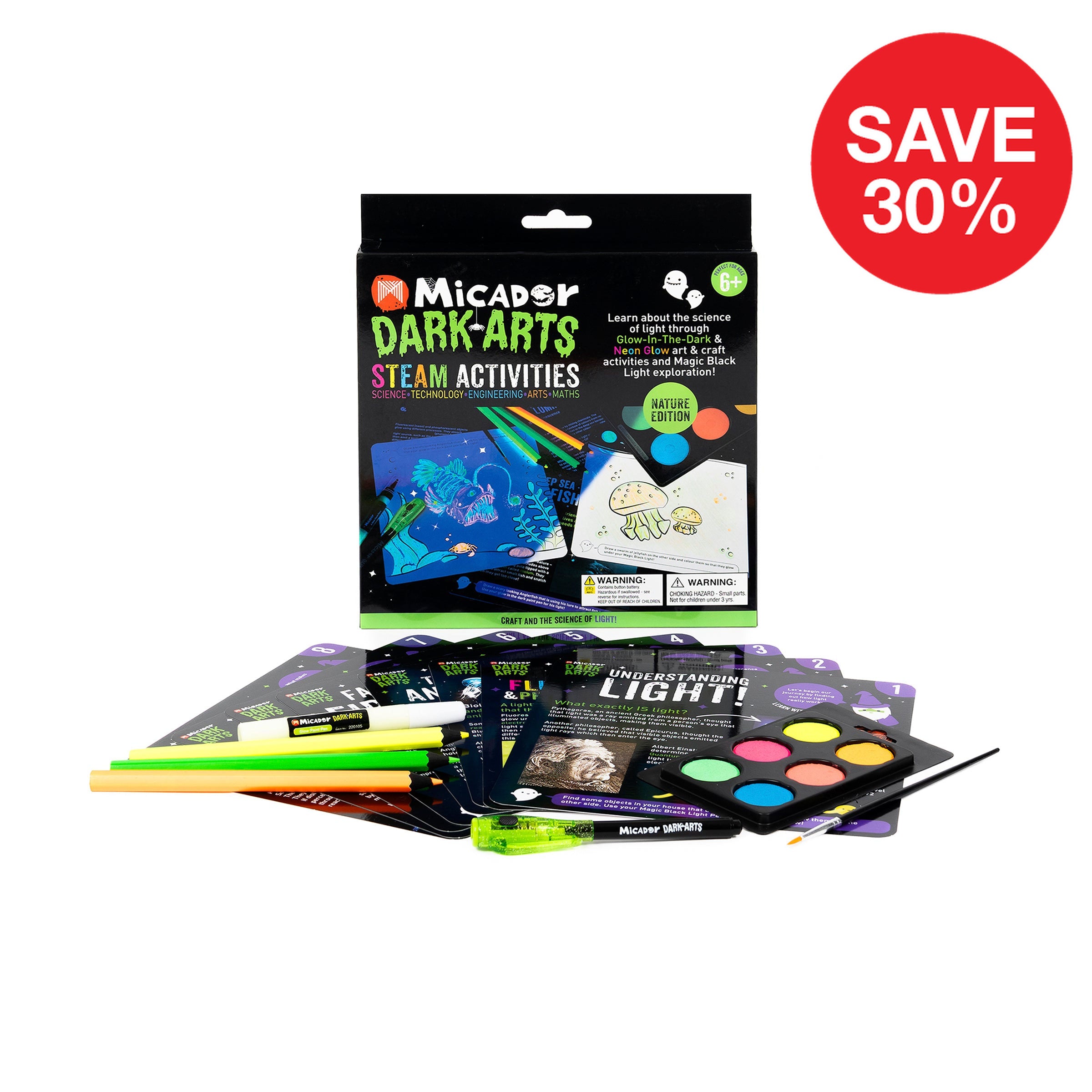Glow STEAM Activities - Nature Dark Arts