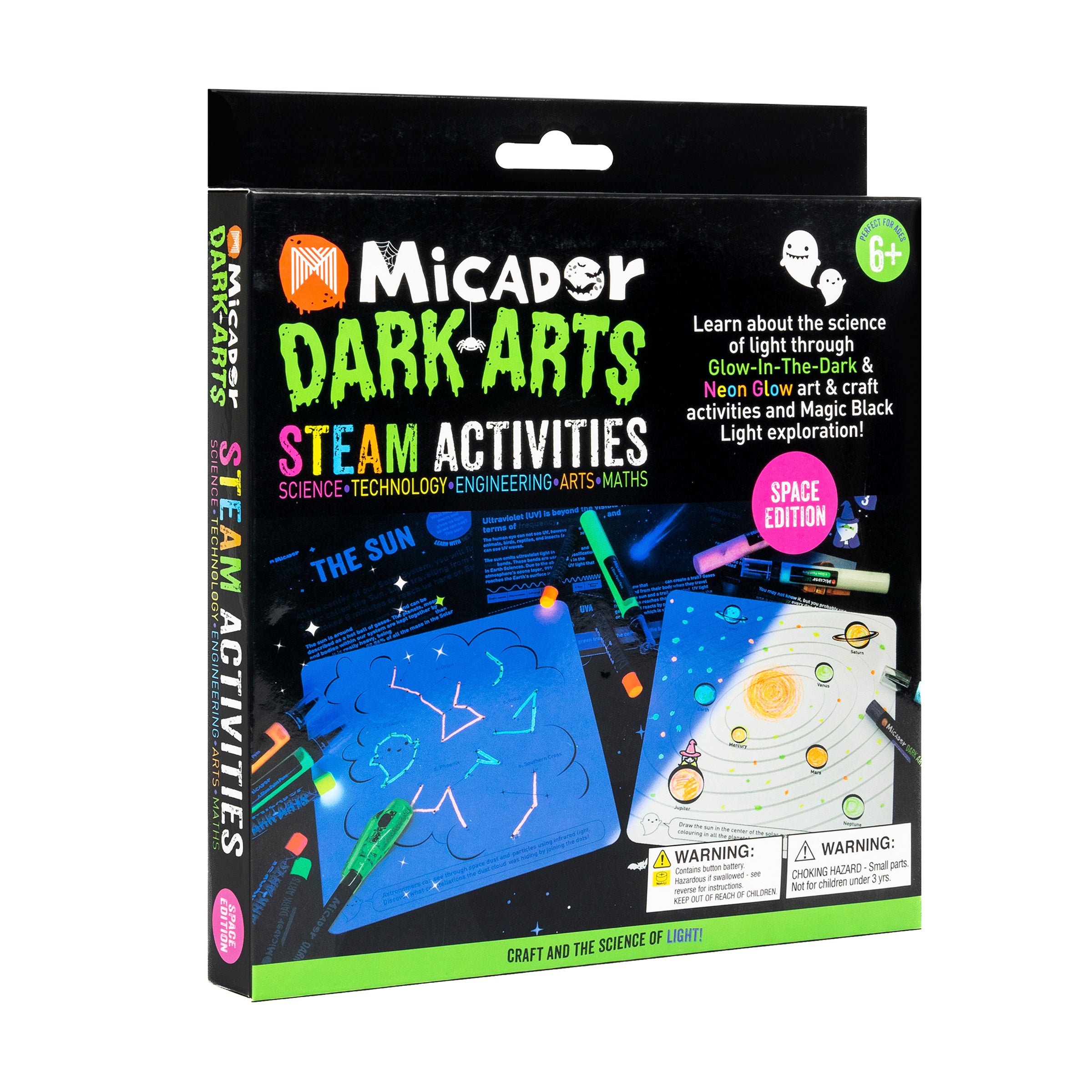 Glow STEAM Activities - Space Dark Arts