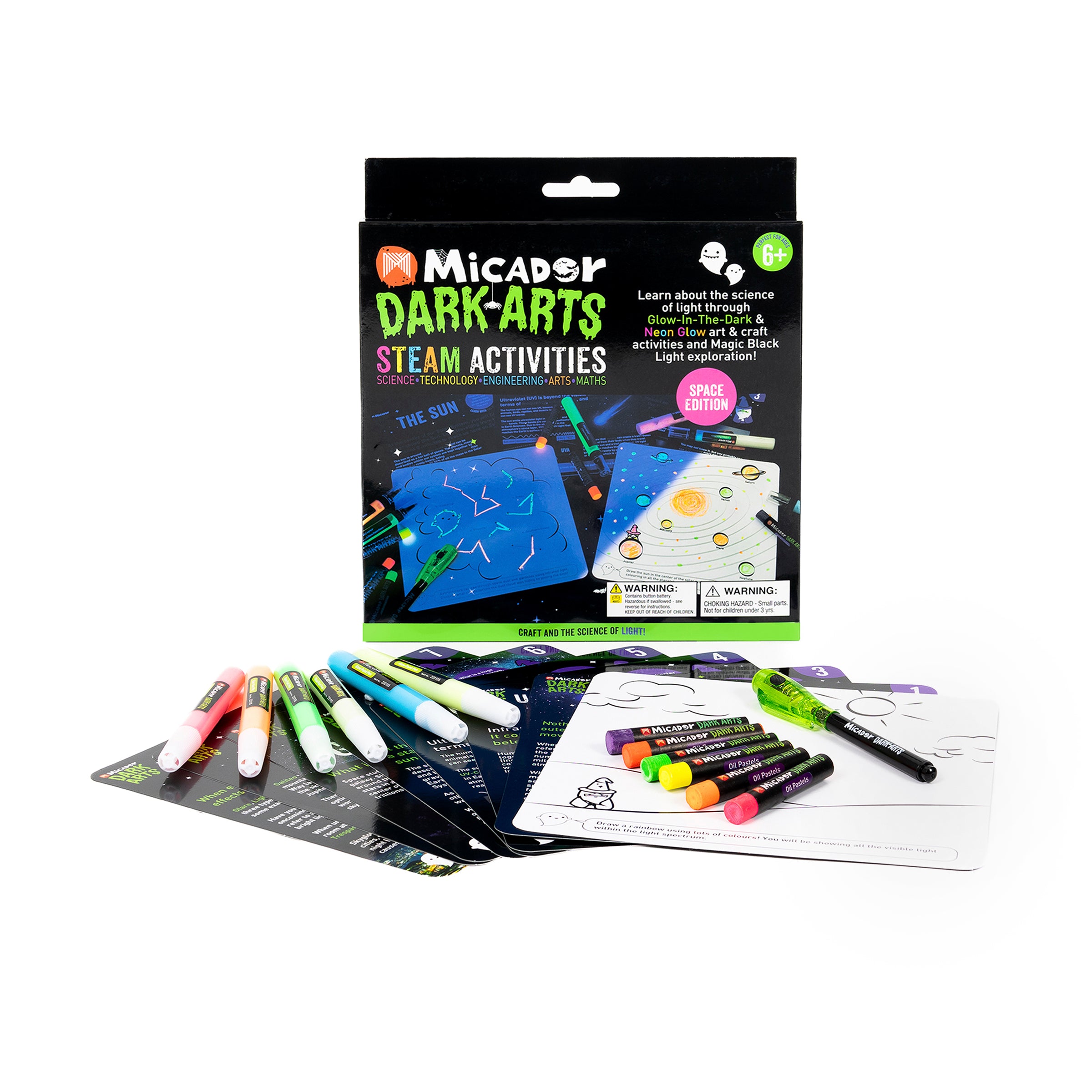 Glow STEAM Activities - Space Dark Arts