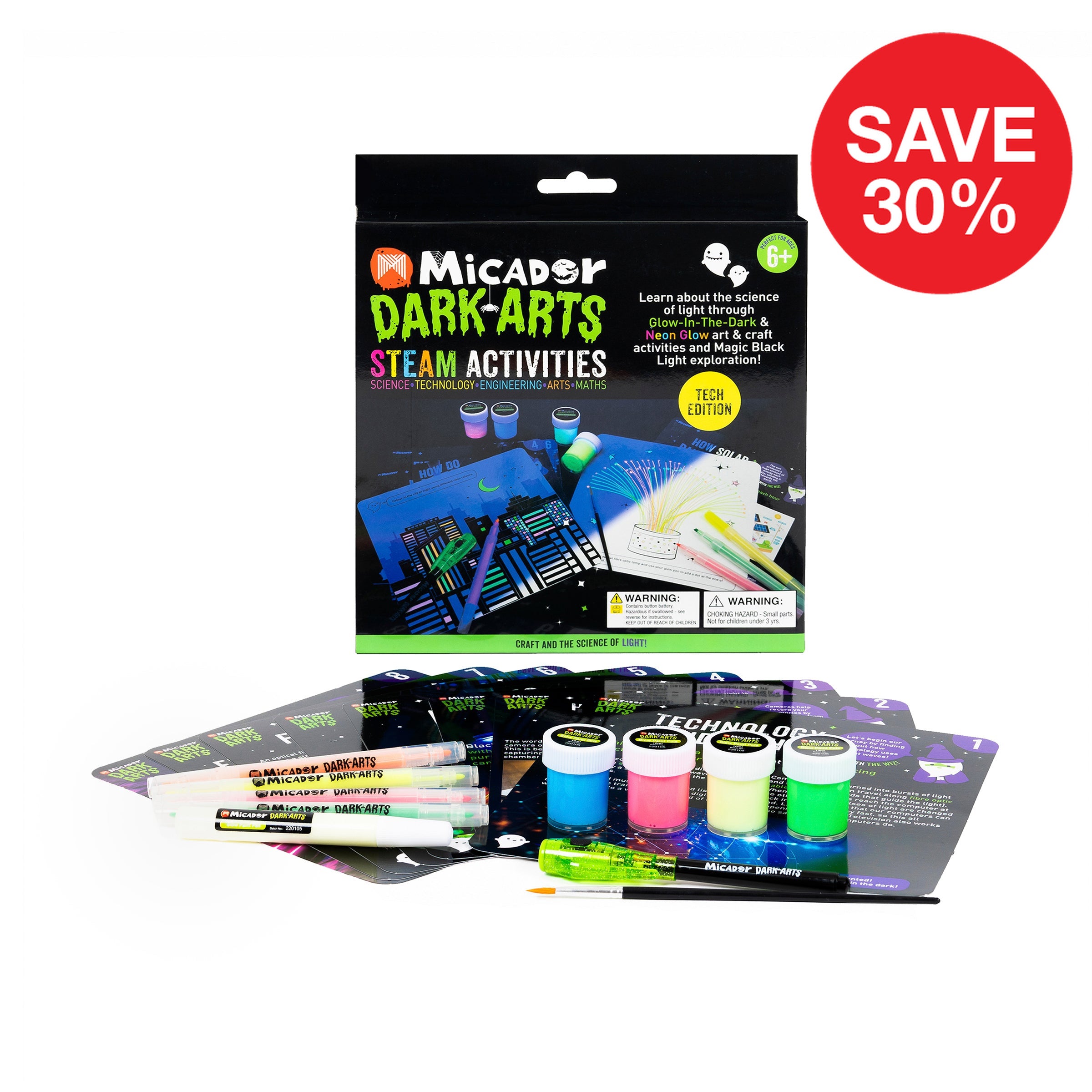 Glow STEAM Activities - Tech Dark Arts