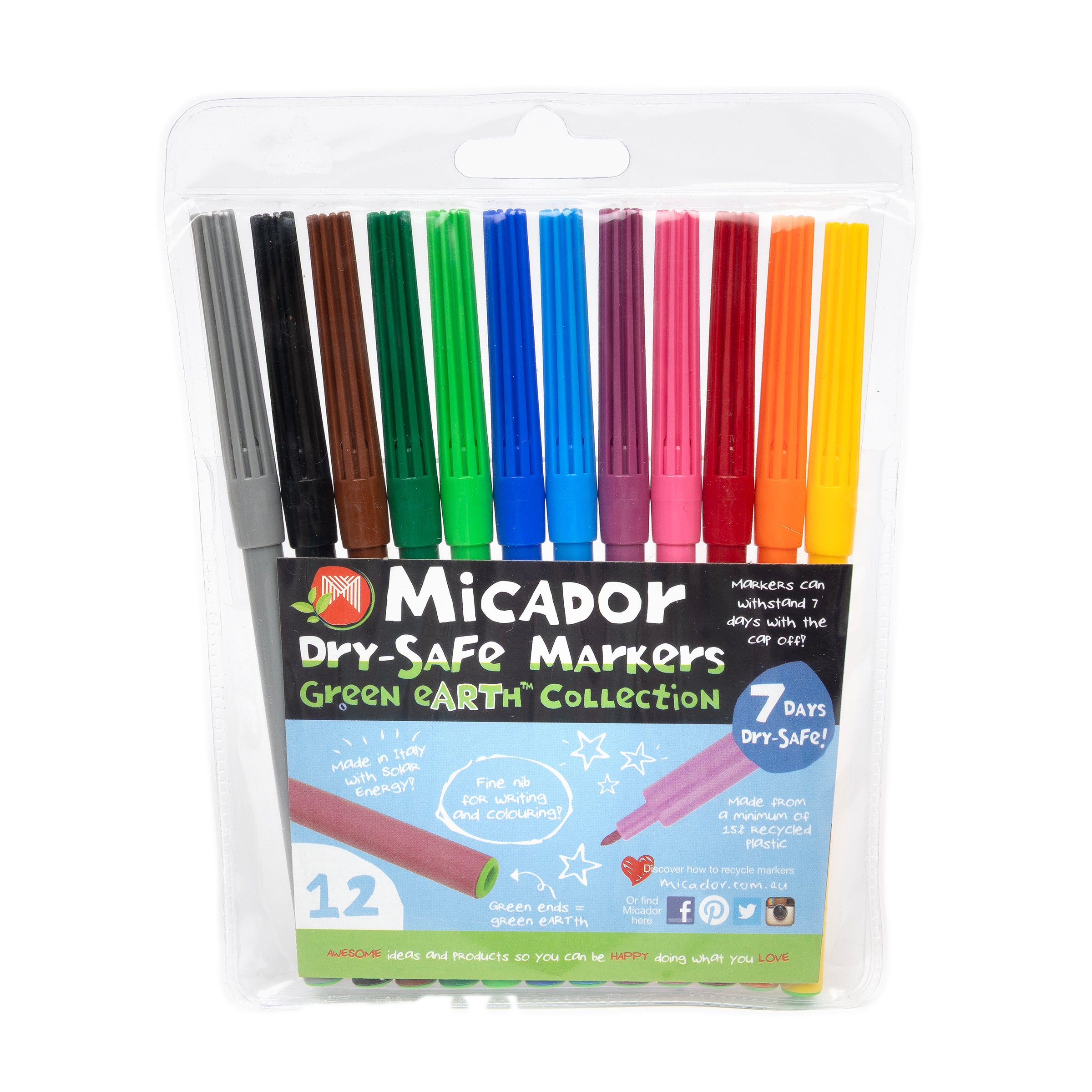 Dry Safe Markers, Wallet 12 Micador