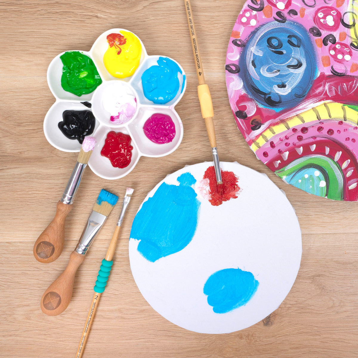 Stretched Canvas Round 20cm, FSC 100% Micador