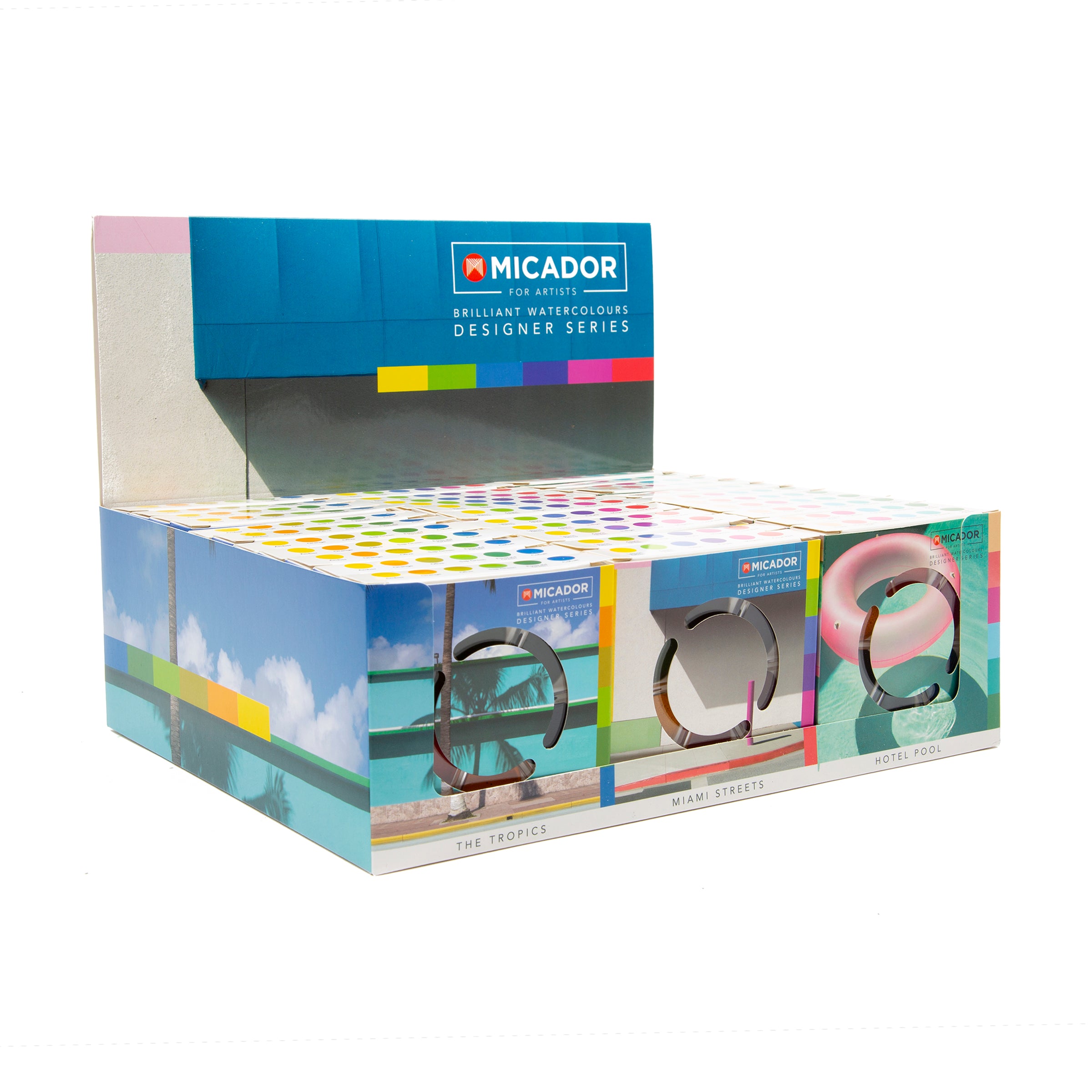 Brilliant Watercolour Discs Designer Series - Miami Street Micador For Artists