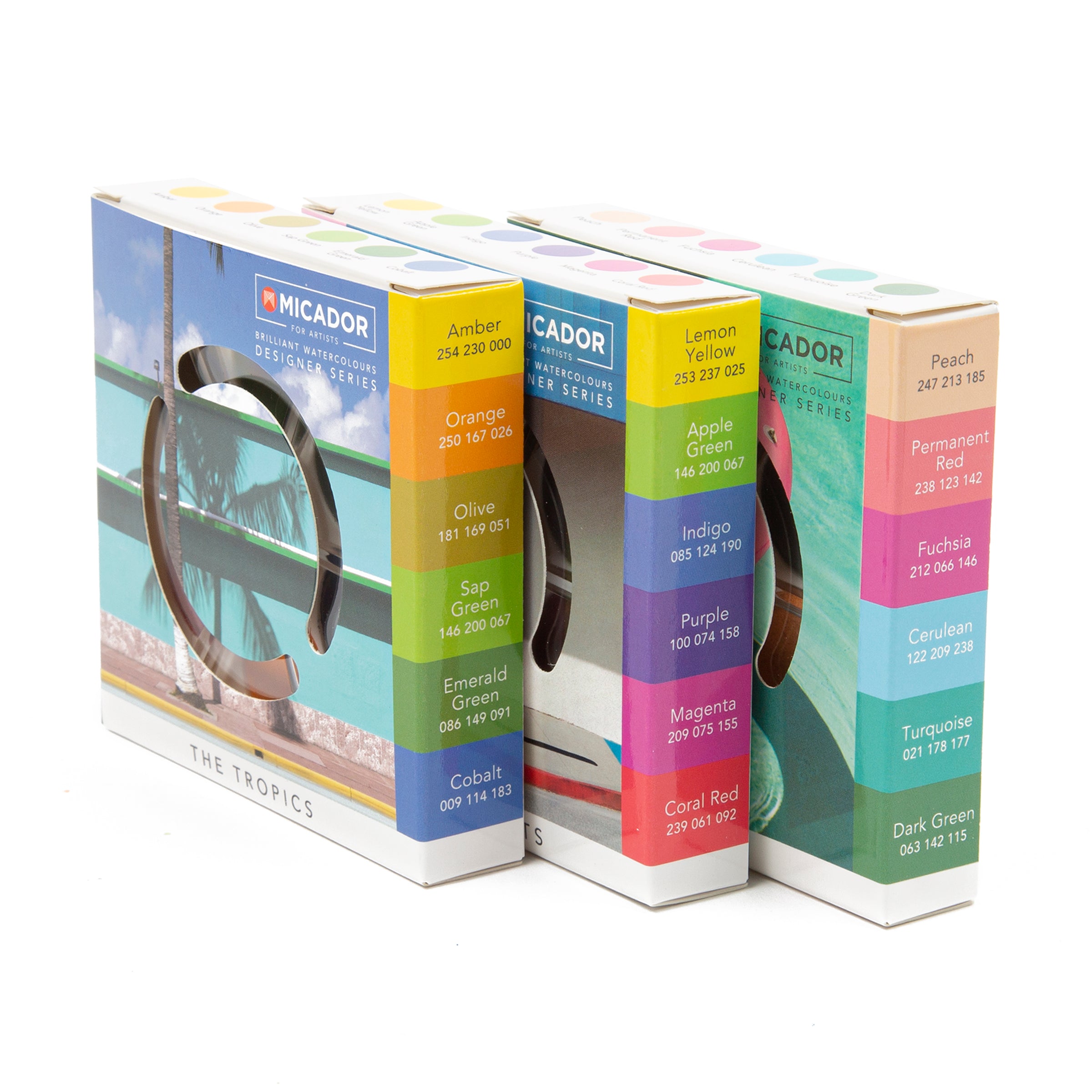 Brilliant Watercolour Discs Designer Series - Miami Street Micador For Artists