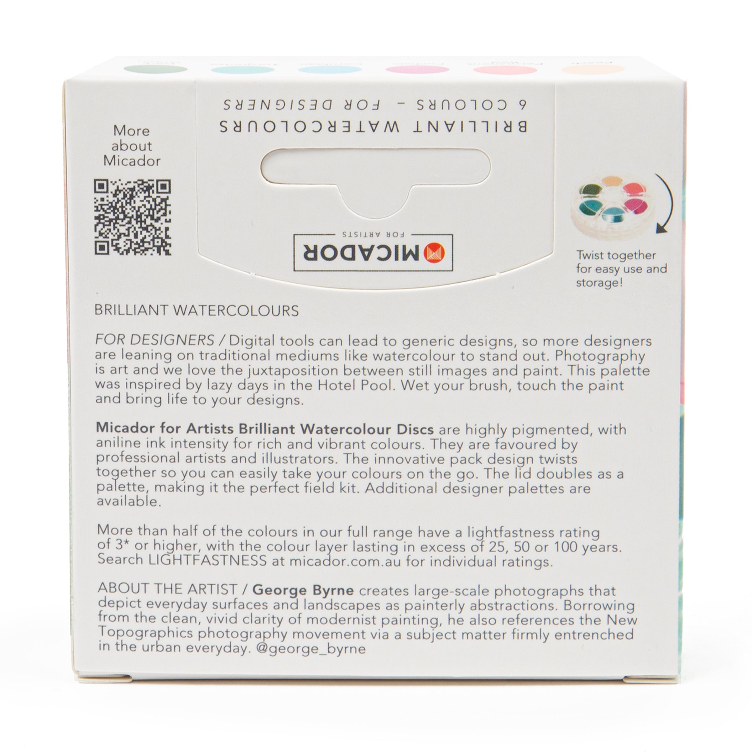 Brilliant Watercolour Discs Designer Series - Hotel Pool Micador For Artists