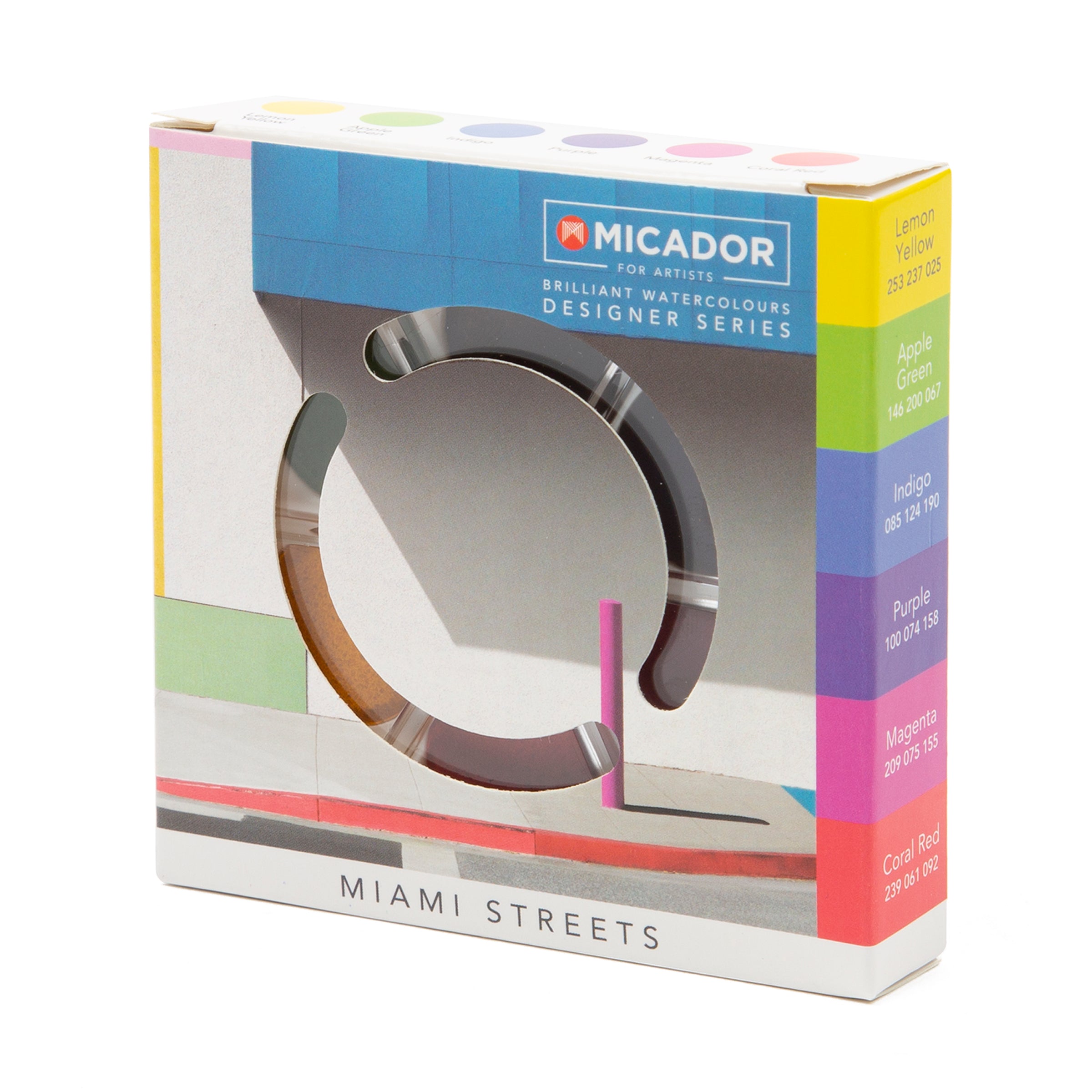 Brilliant Watercolour Discs Designer Series - Miami Street Micador For Artists