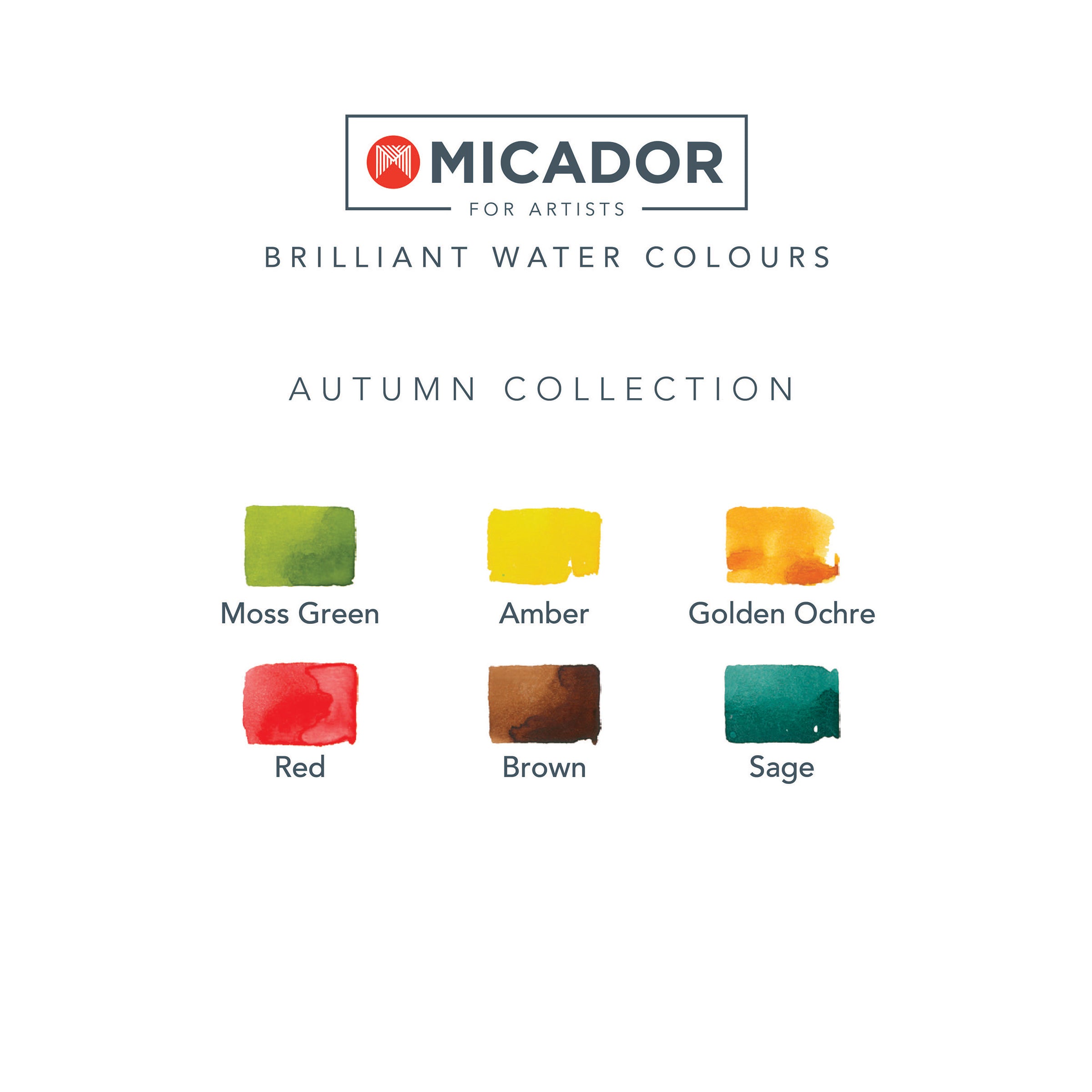 Micador For Artists Brilliant Watercolours Autumn