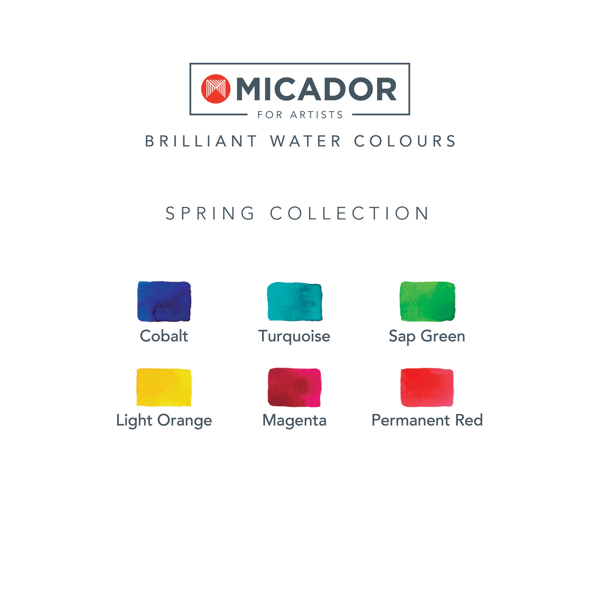 Micador For Artists Brilliant Watercolours Spring