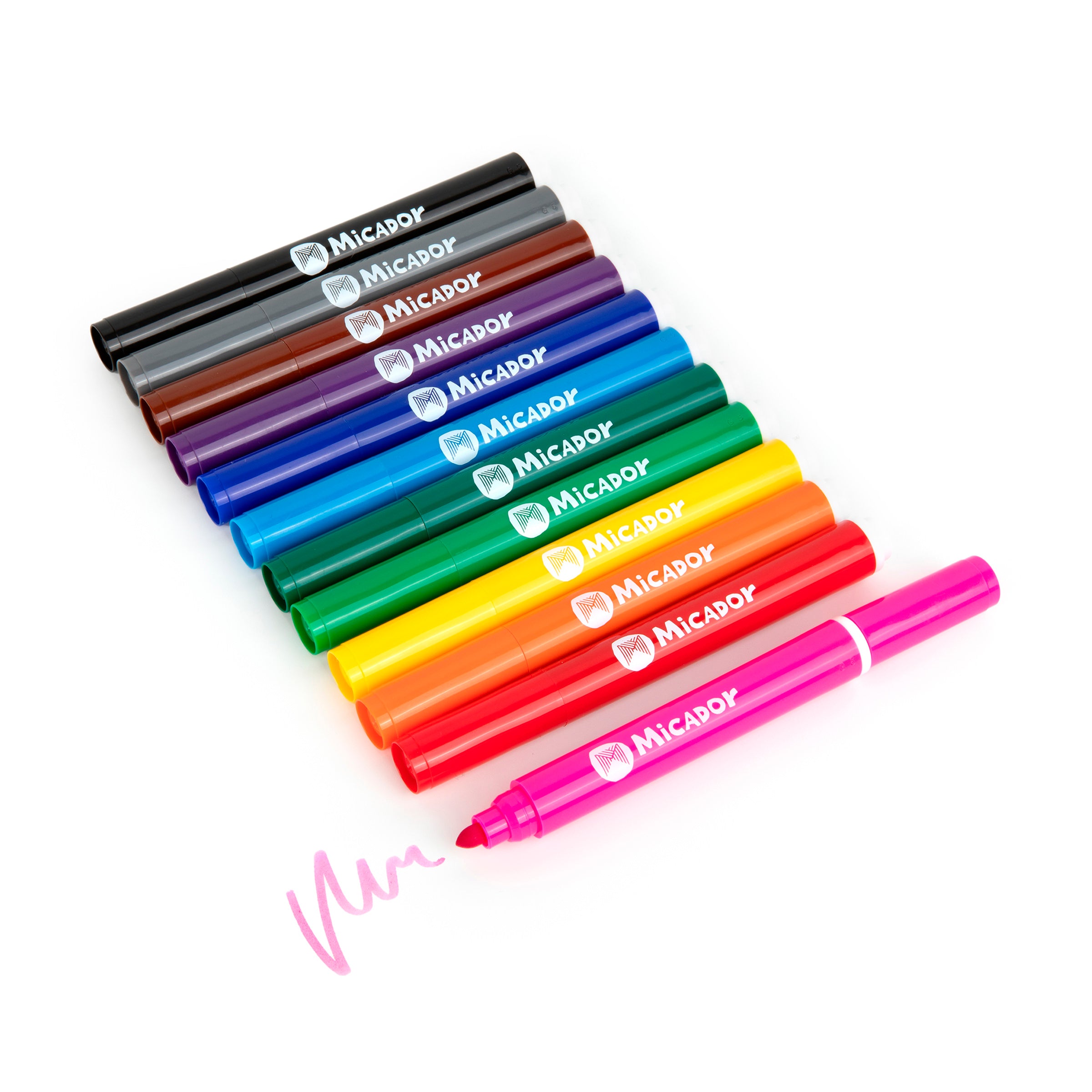 Jumbo Sink-proof Markers, Bright, Pack 12, Micador