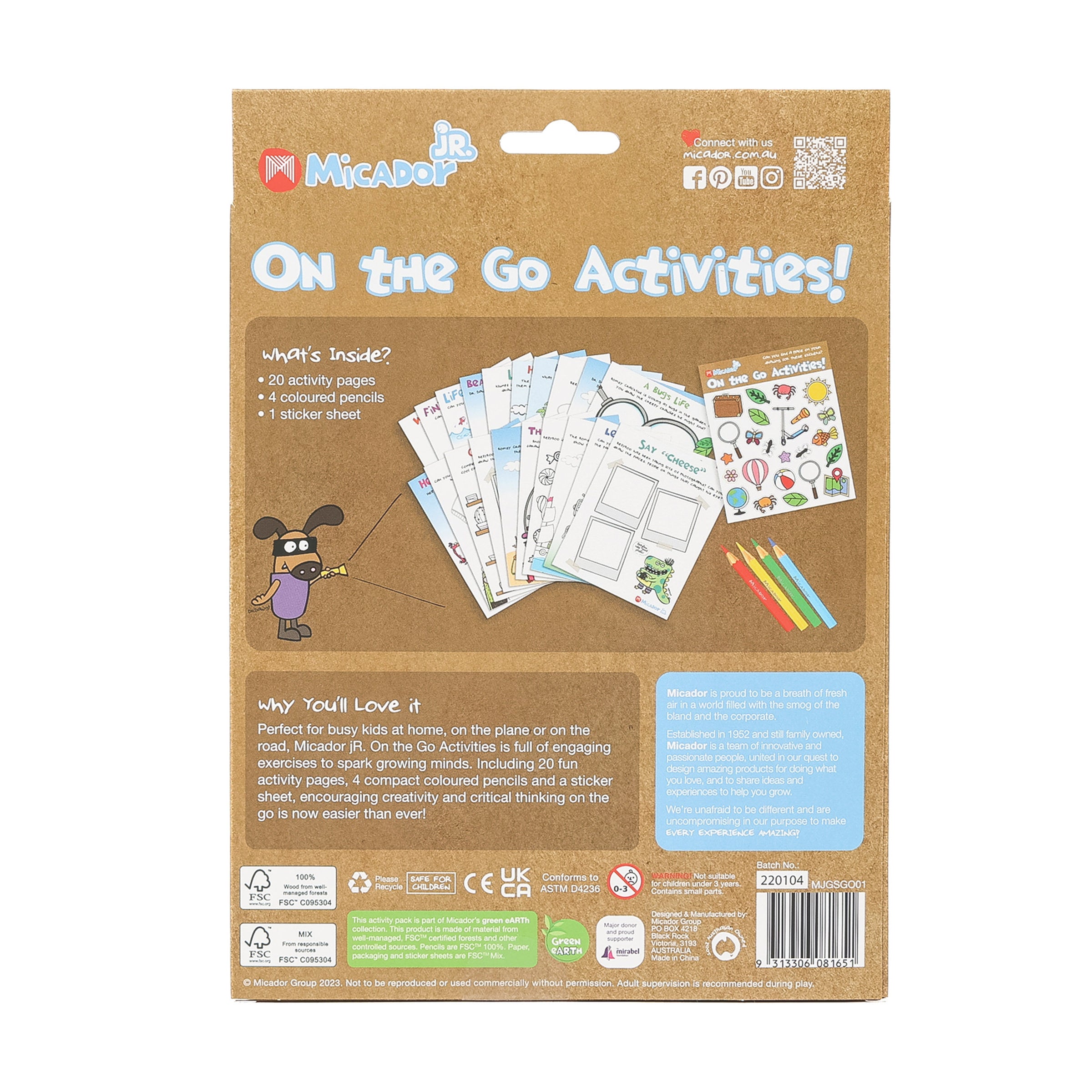 Micador Jr Mjr On The Go Activities