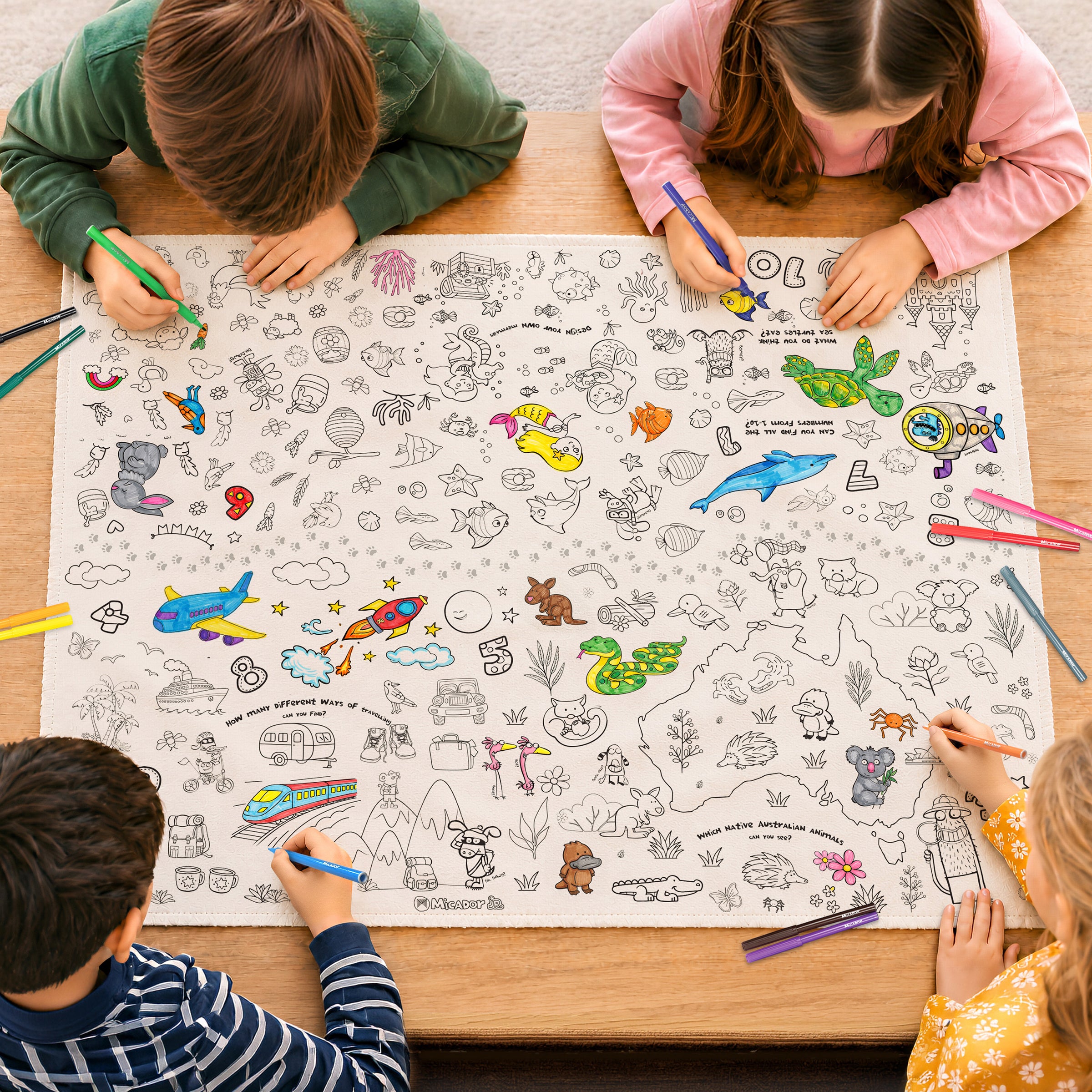 Colour Wash Repeat MegaMat, 700 x 900mm, Micador jR.
