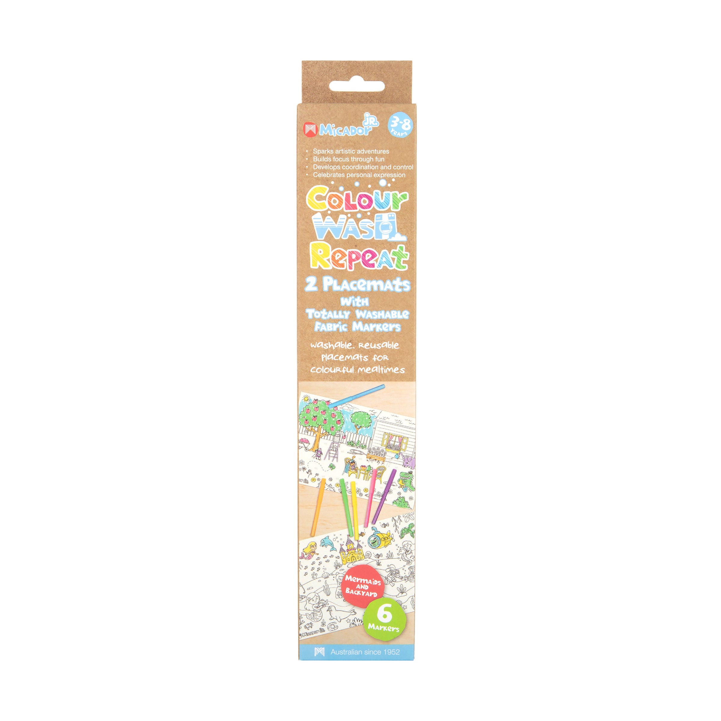 Micador Jr Colour Wash Repeat Placemats