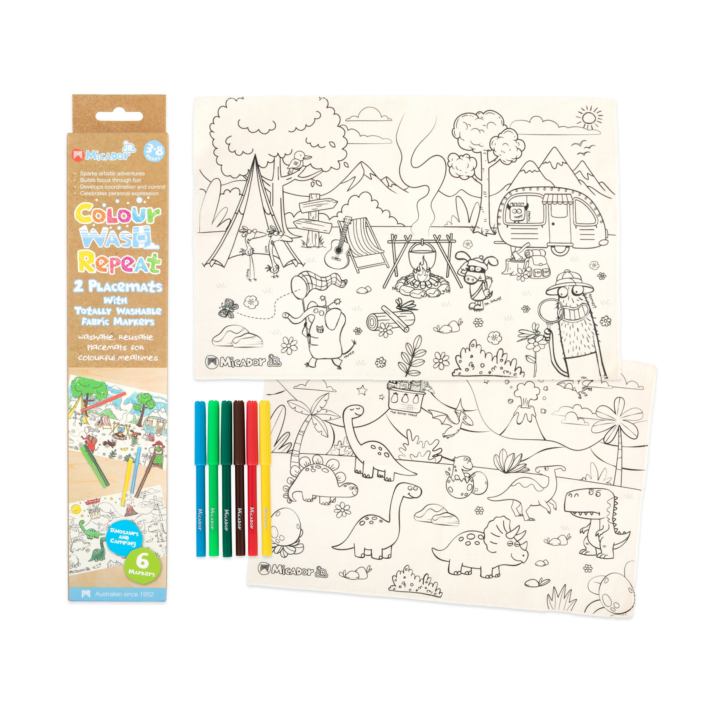 Micador Jr Colour Wash Repeat Placemats