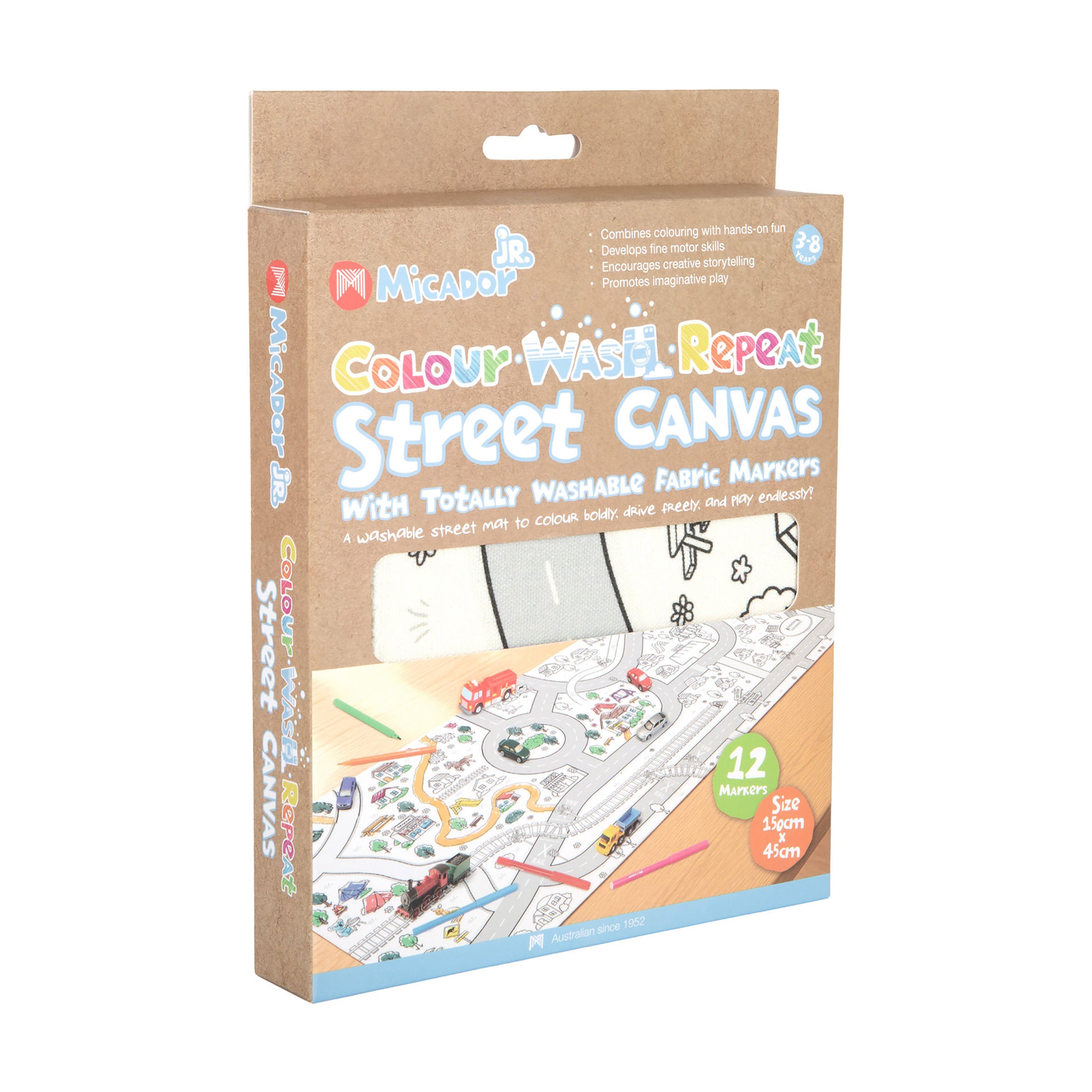 Micador Jr Colour Wash Repeat Street Canvas
