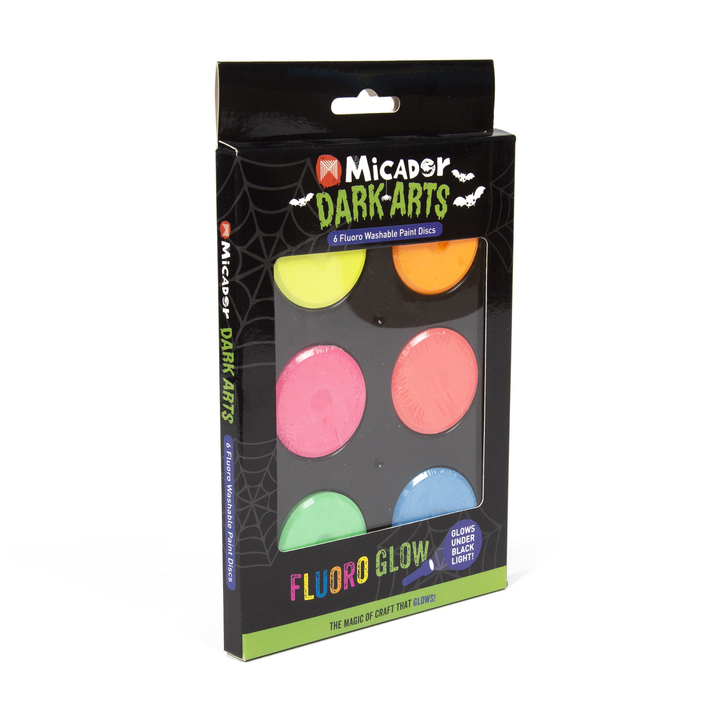 Dark Arts Neon Washable Paint 6 Discs