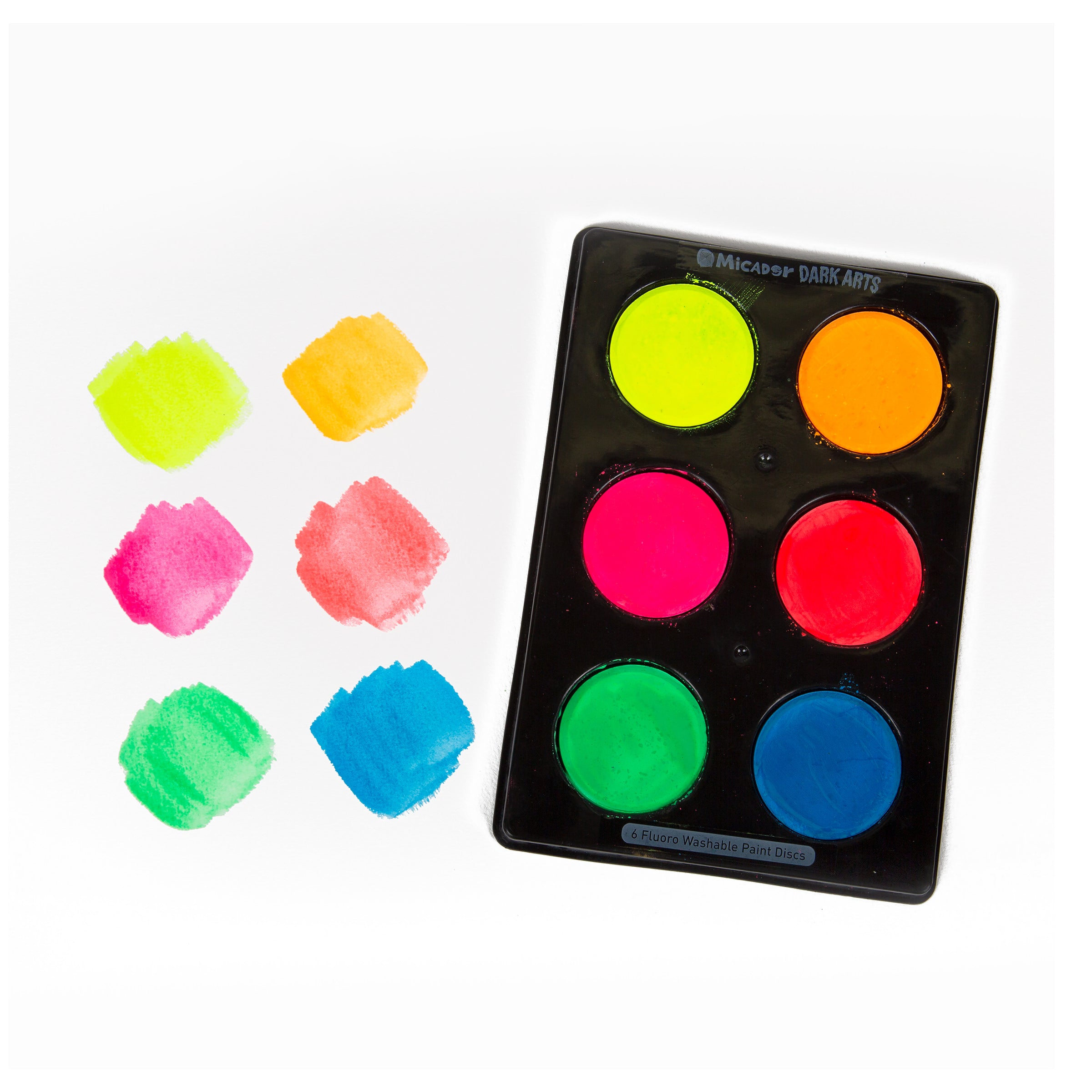 Dark Arts Neon Washable Paint 6 Discs