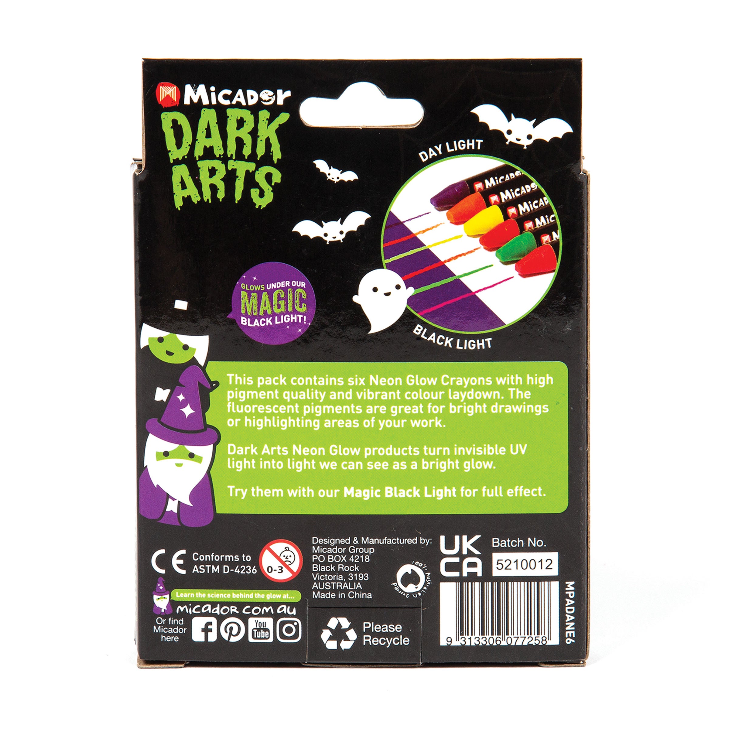 Neon Crayons, Pack 6 Dark Arts