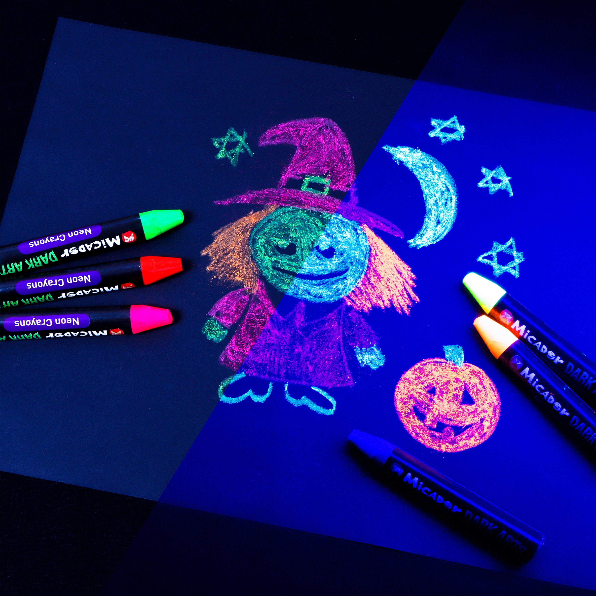 Neon Crayons, Pack 6 Dark Arts