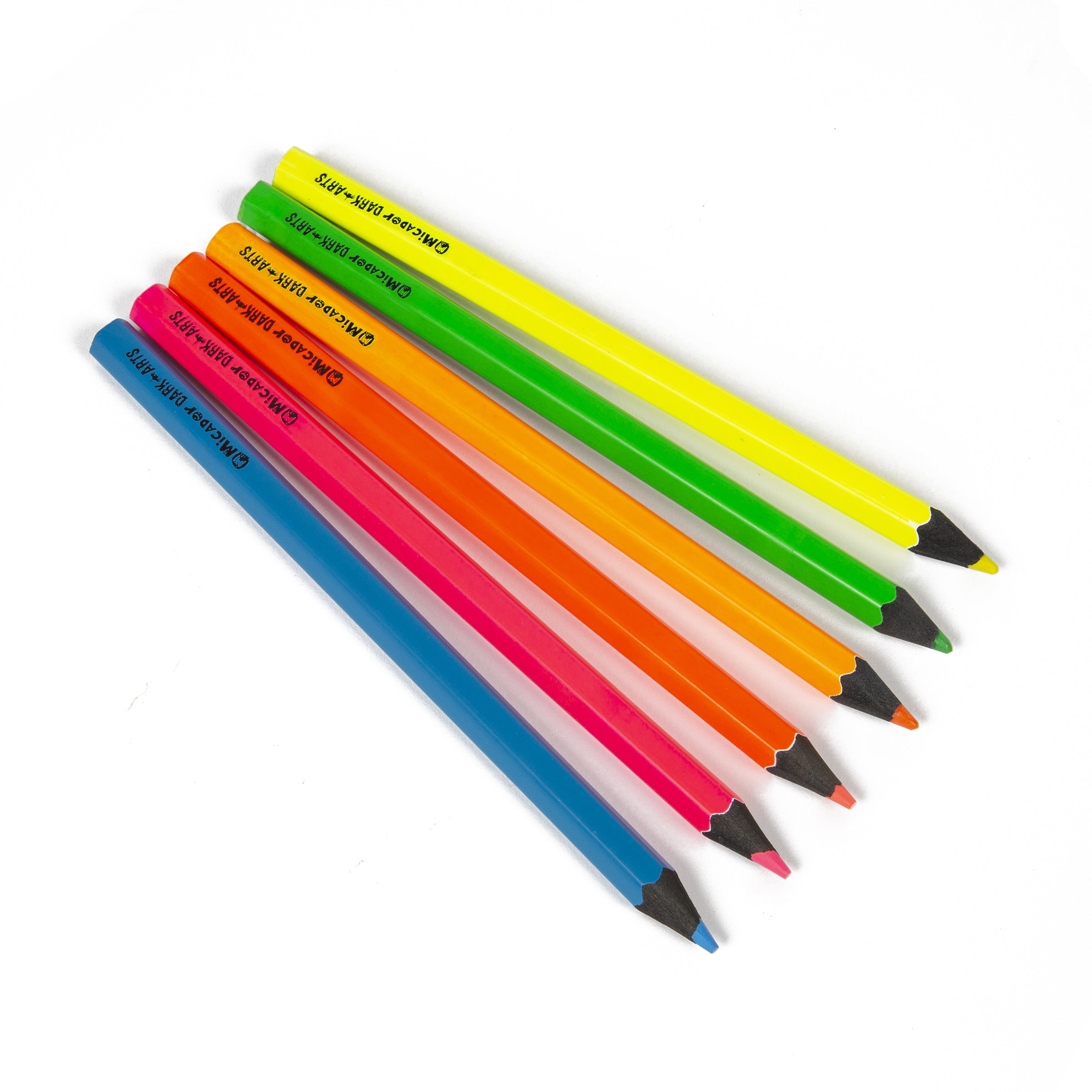 Neon Jumbo Pencils, Pack 6 FSC 100% Dark Arts