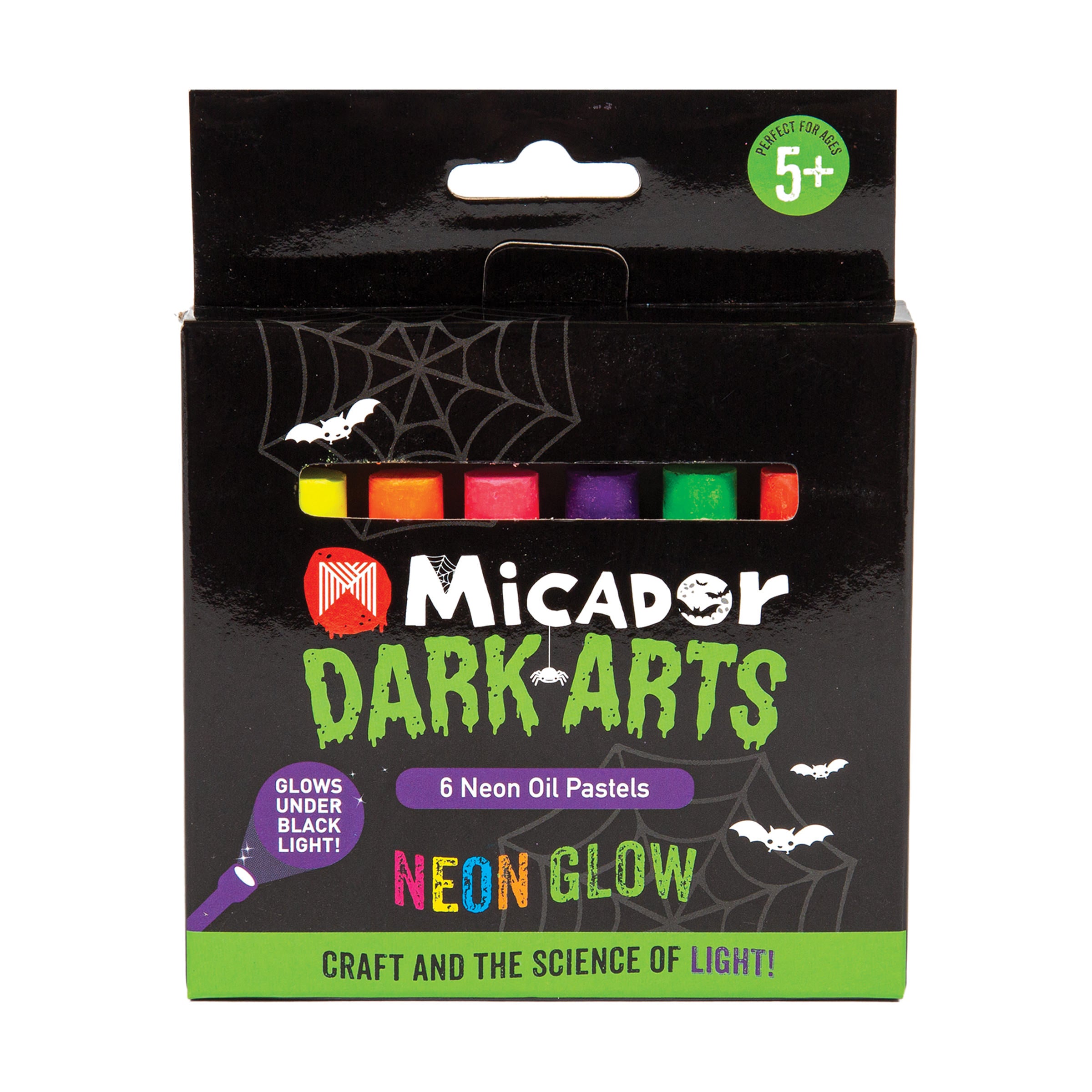 Neon Oil Pastels, Pack 6 Dark Arts