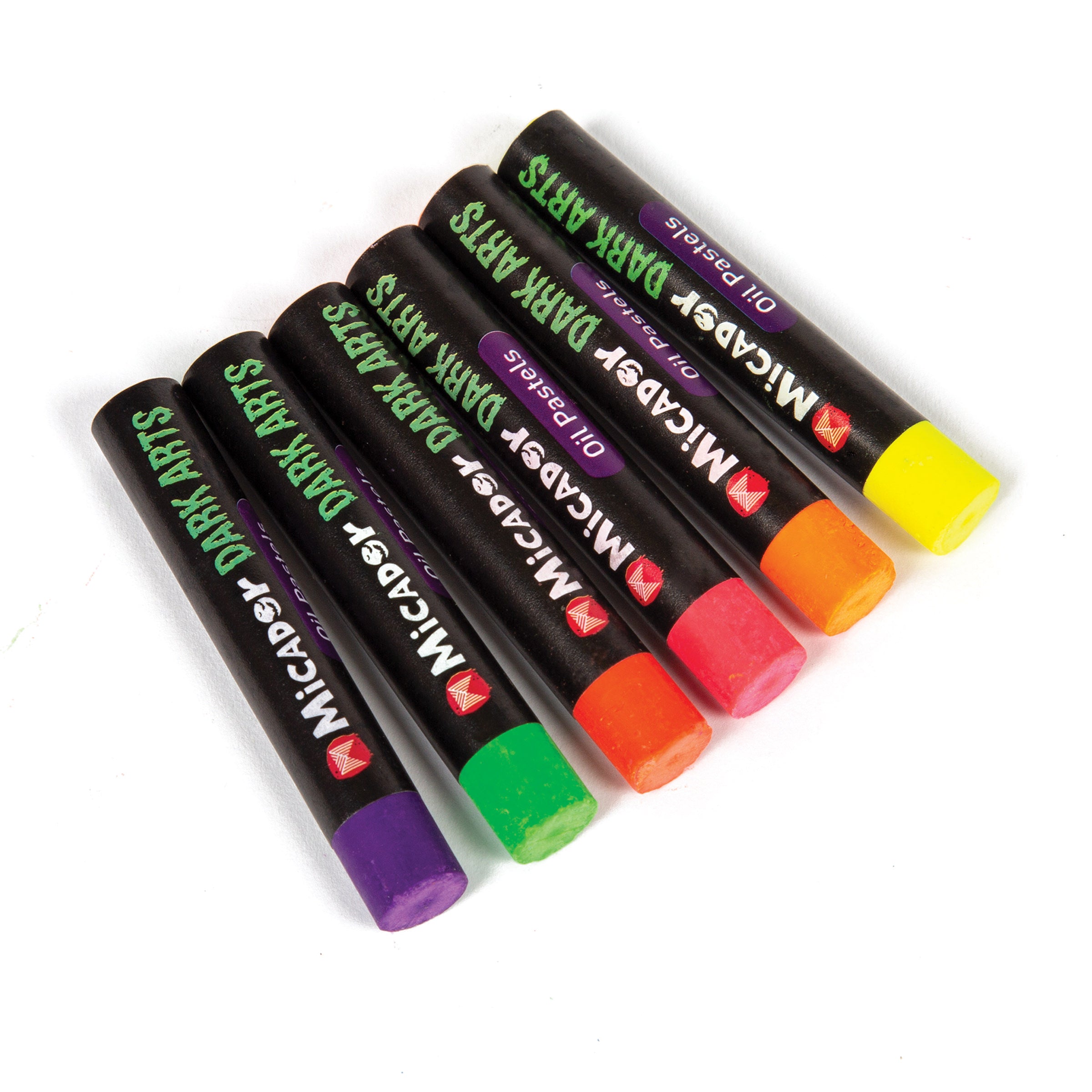 Neon Oil Pastels, Pack 6 Dark Arts