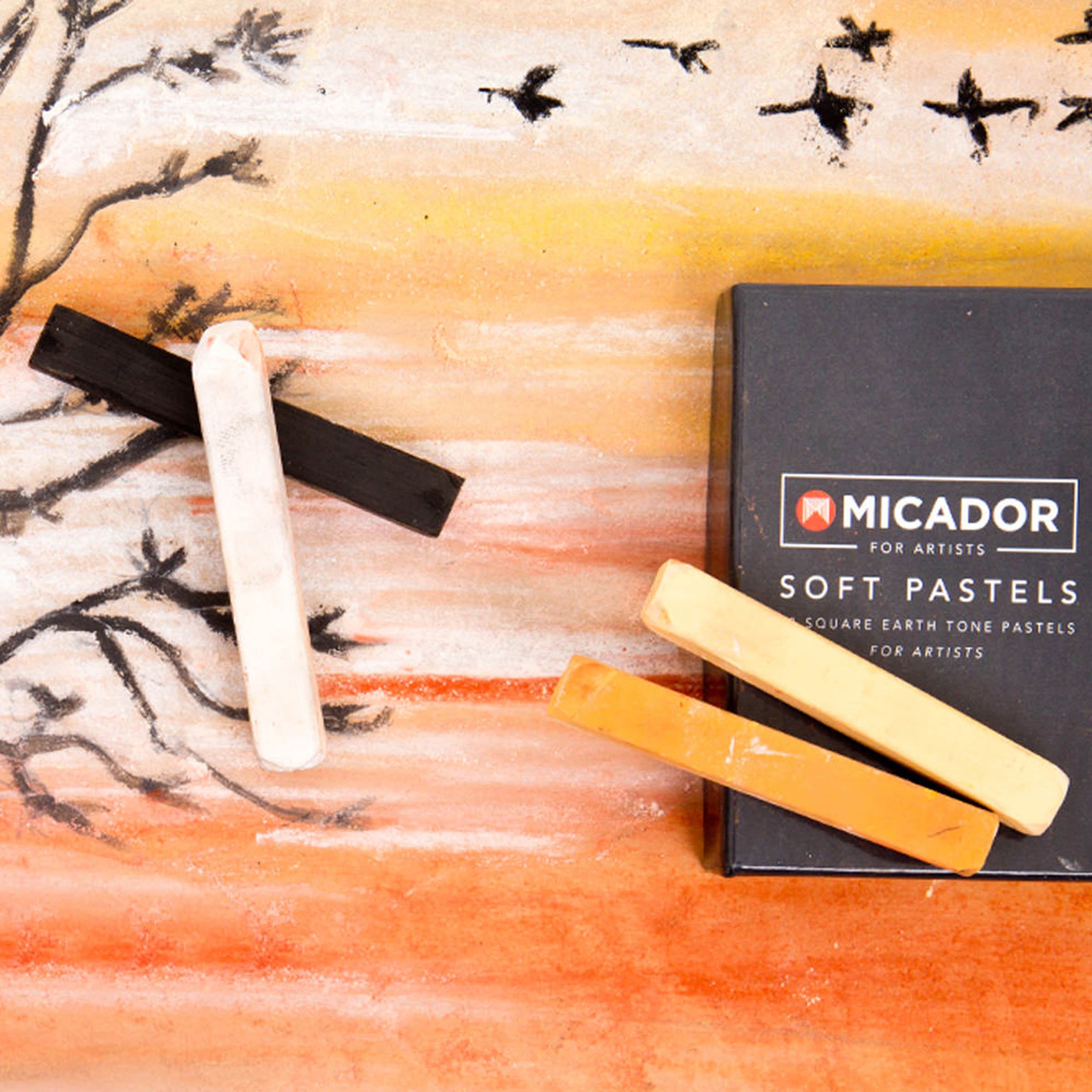Micador For Artists Soft Pastels Sepia 12