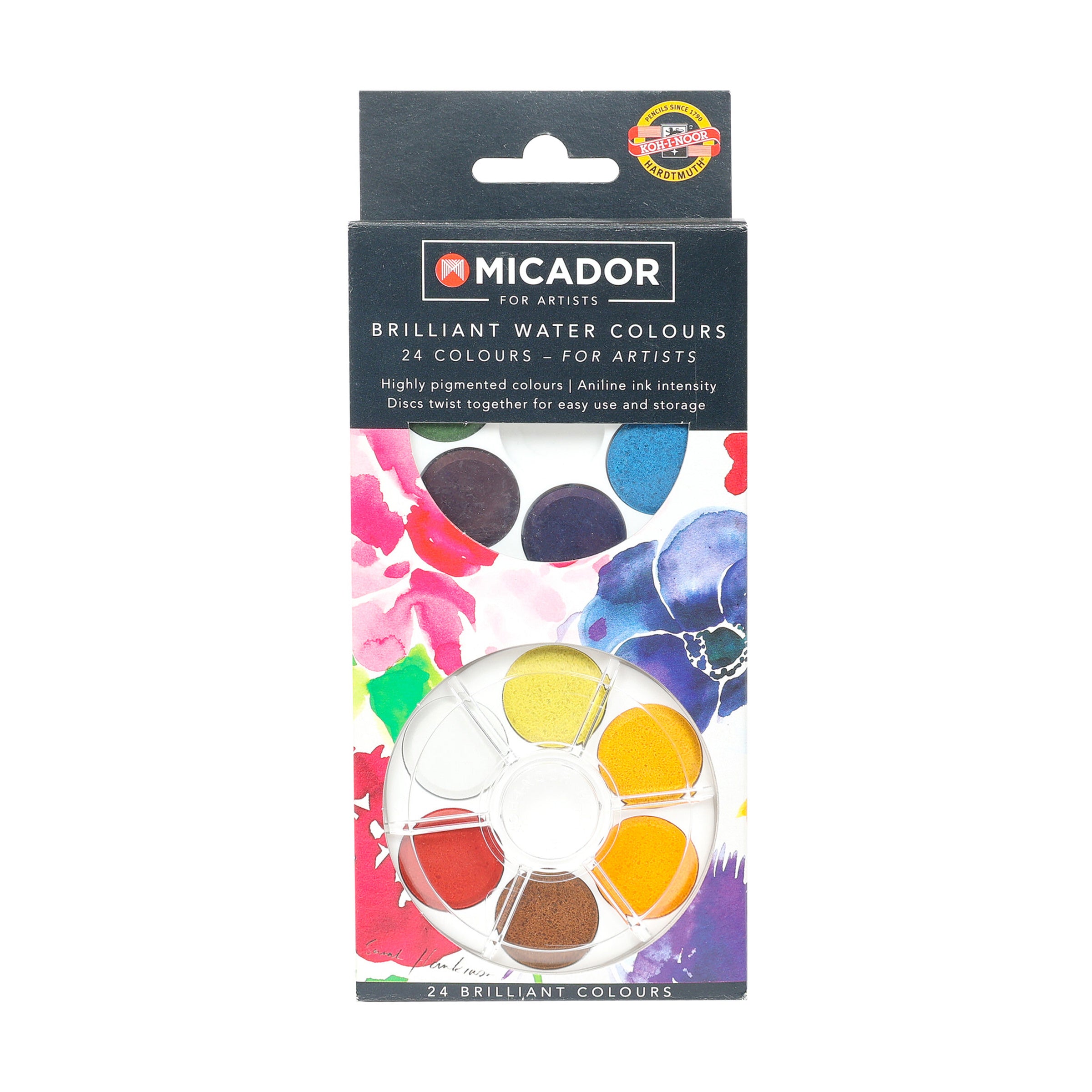 Micador For Artists Brilliant Watercolours 24