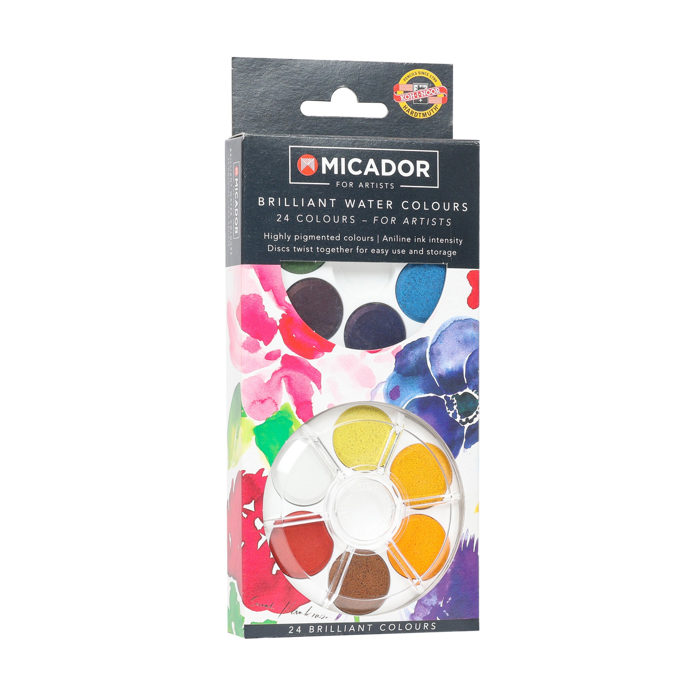Micador For Artists Brilliant Watercolours 24