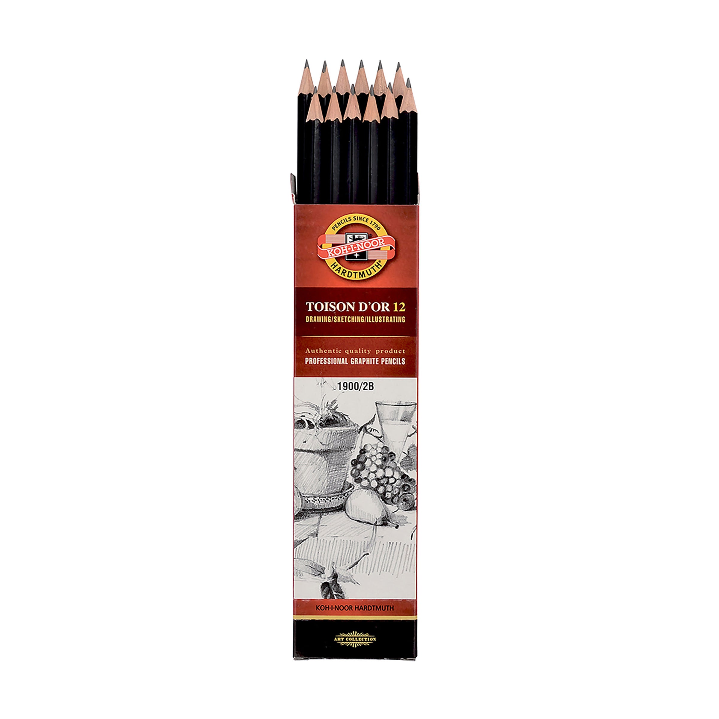Koh I Noor Toison D Or 1900 Professional Graphite Pencils 2B