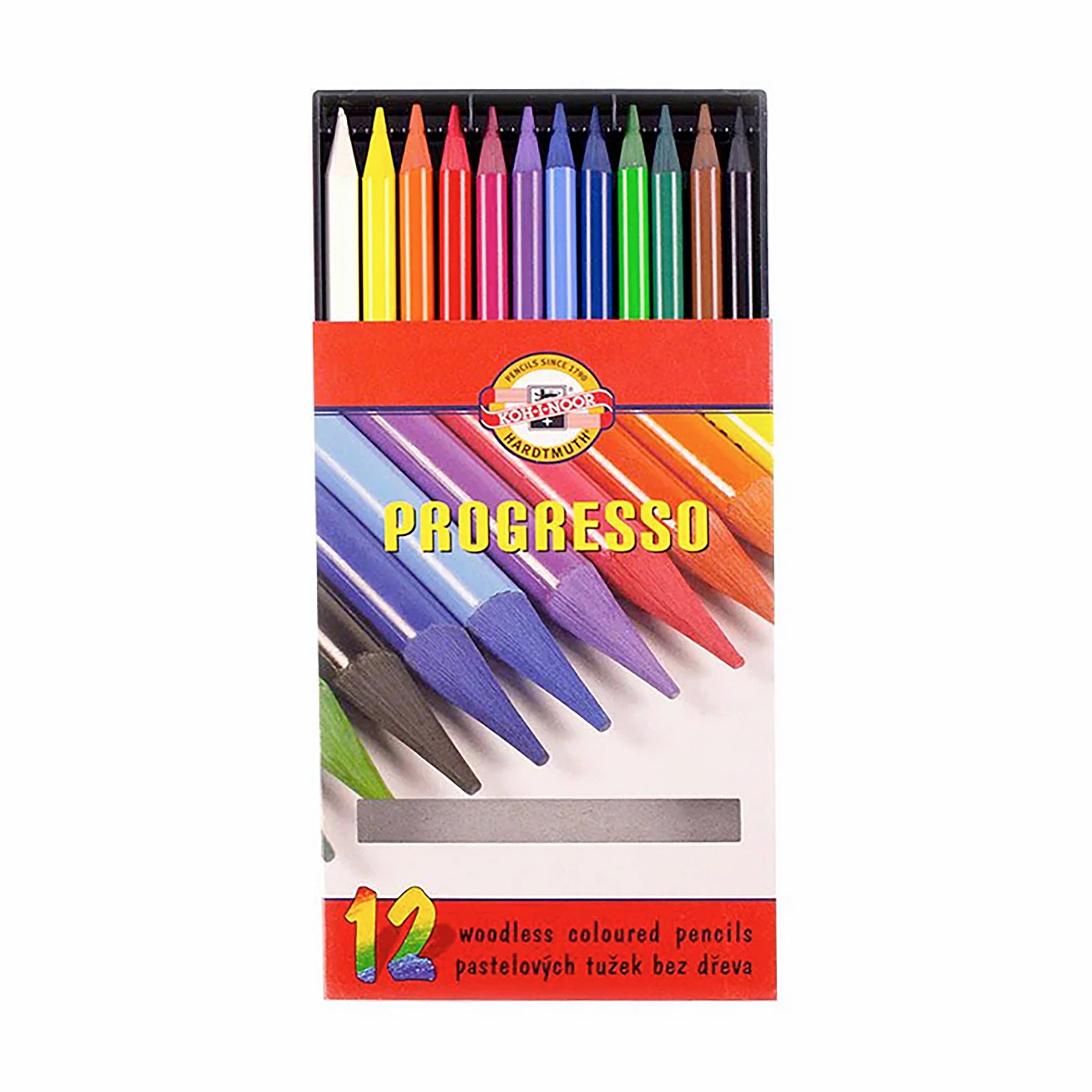 Progresso Coloured Pencils Pack 12 Koh-I-Noor