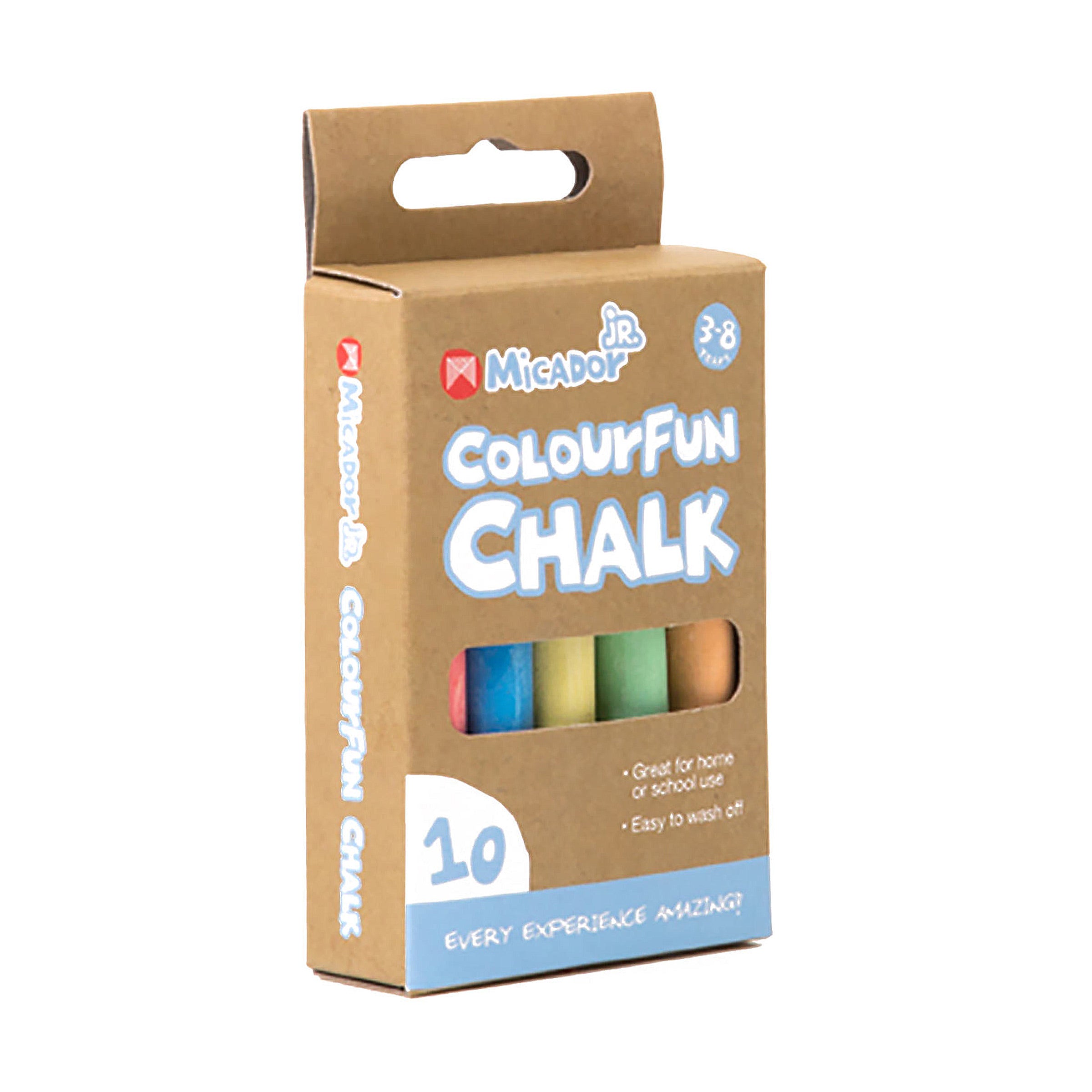 Micador Jr Chalk Colourfun 10Pk