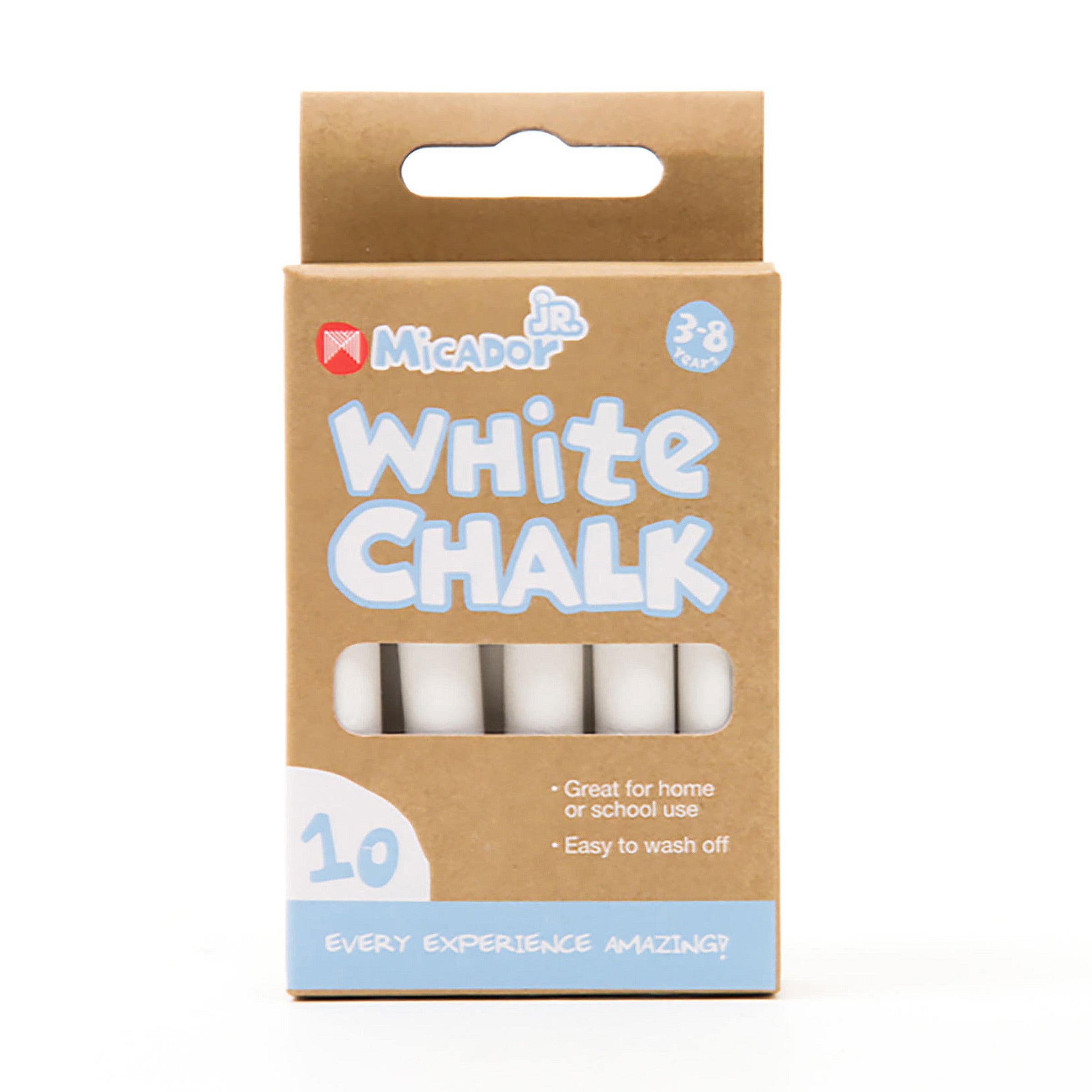 Micador Jr Chalk White 10Pk