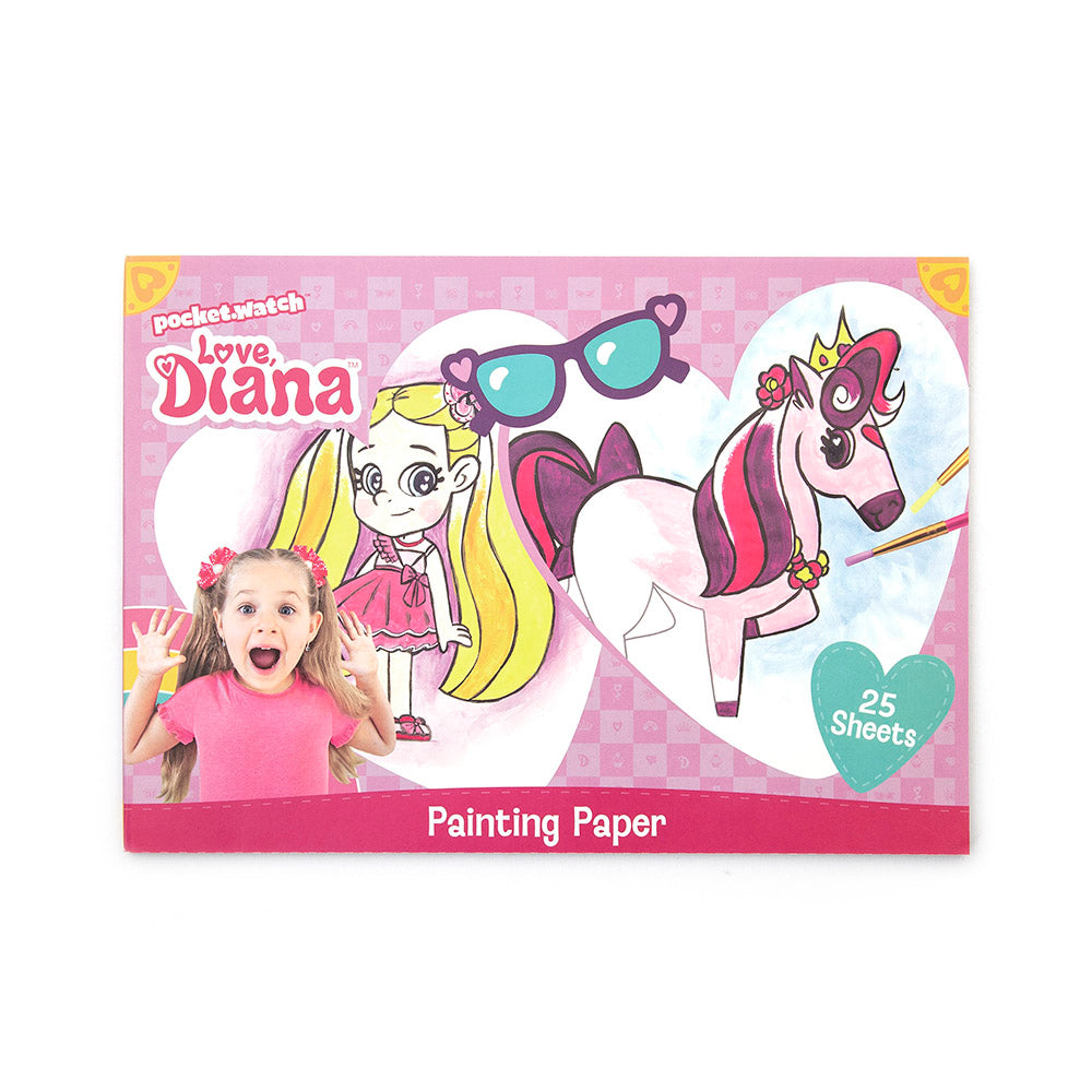 Painting Paper, A4 Pad  Love Diana