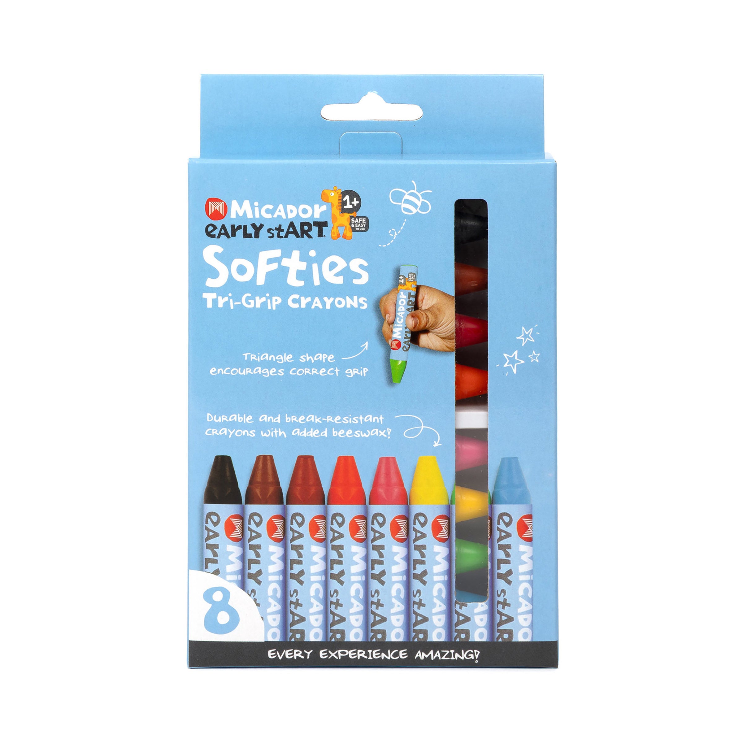 Early Start Softies Tri Grip Crayons 8Pk