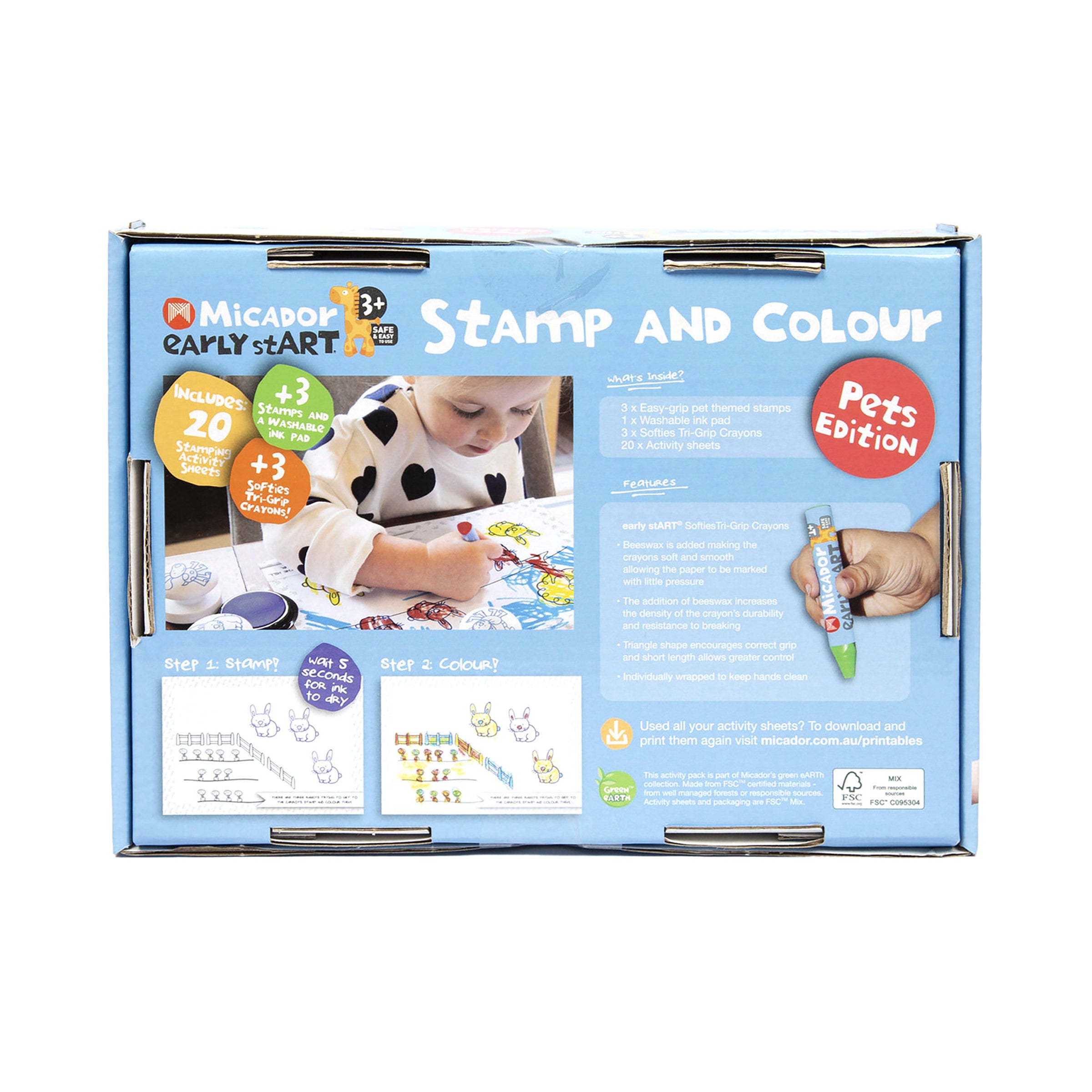 Early Start Stamp Colour Mini Pets