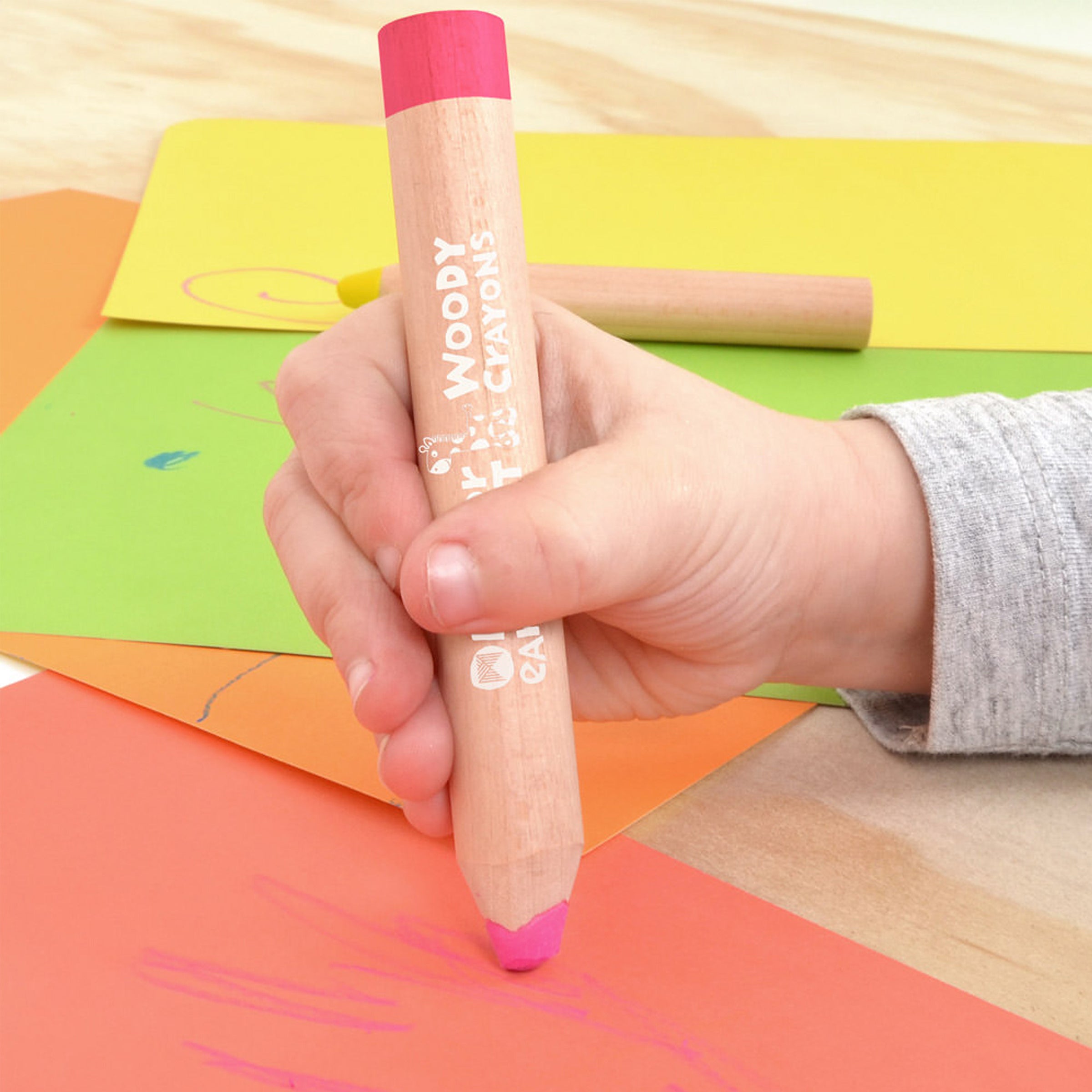 Early Start Woody Crayons 6Pk