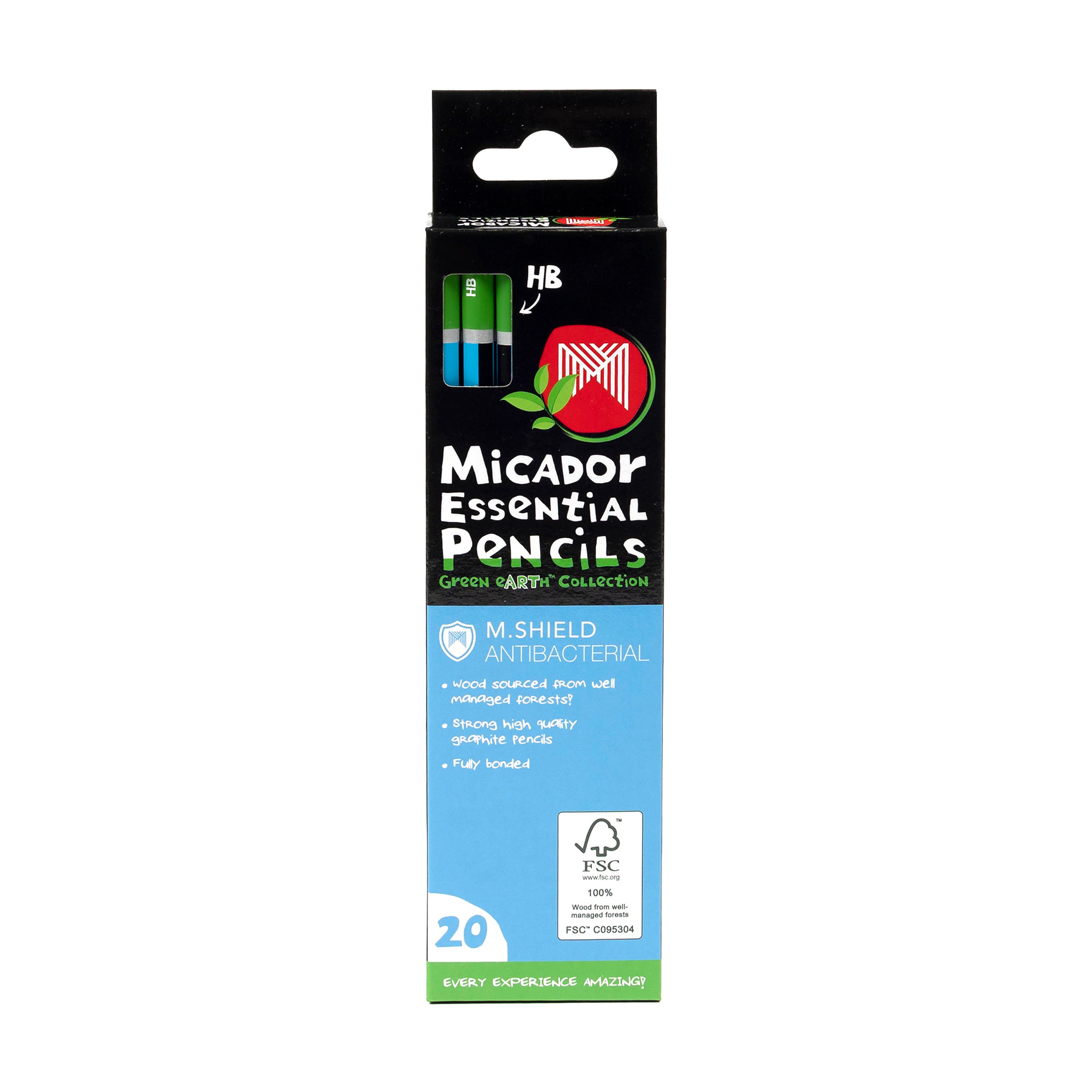 Micador Essential Pencils Hb 20Pk