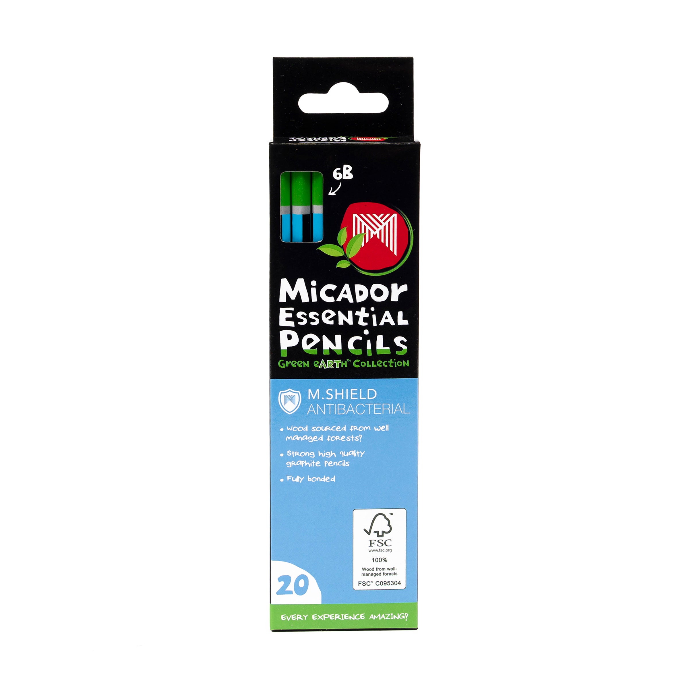 Micador Essential Pencils 6B 20Pk
