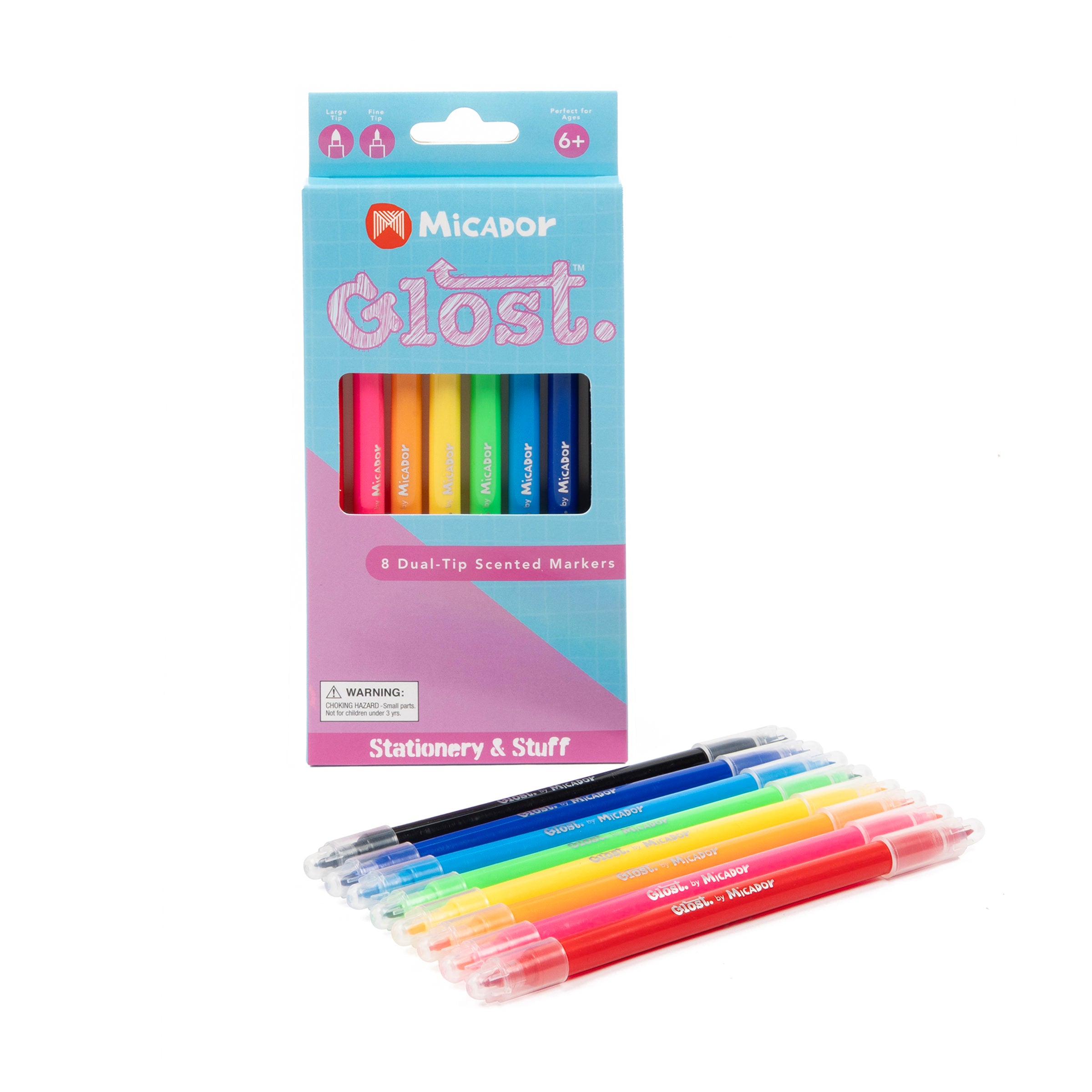 Glost Dual Tip Markers Scented 8Pk